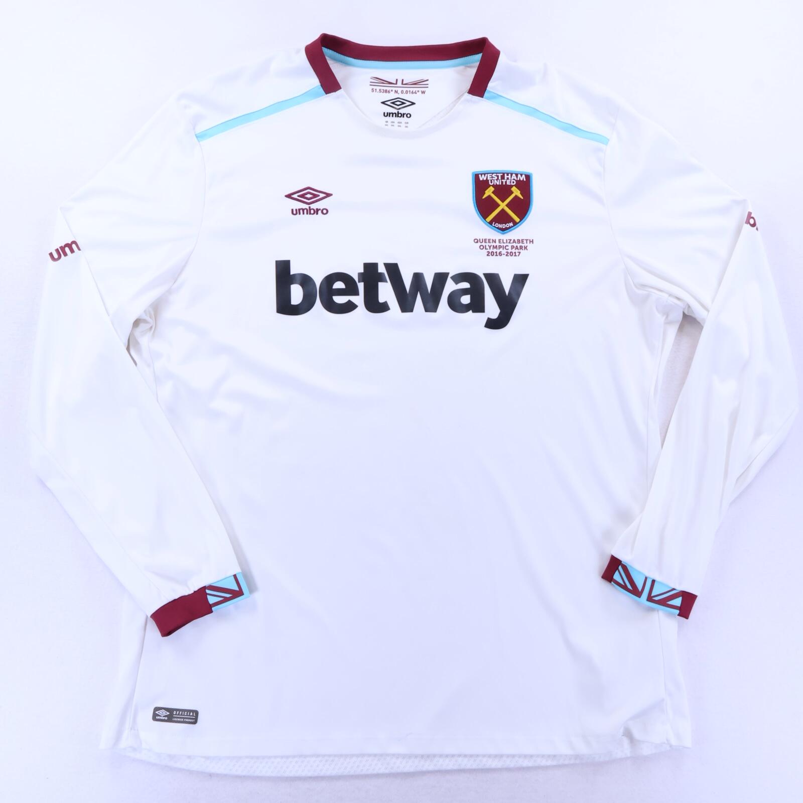 West Ham United 2016/17 Away Shirt - Long Sleeve - 3XL