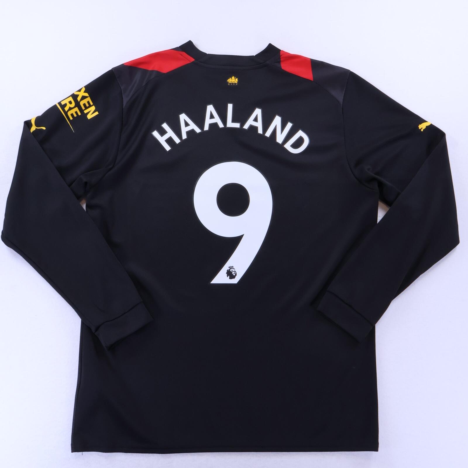 Manchester City Haaland #9 2022/23 Away Shirt - Long Sleeve - L