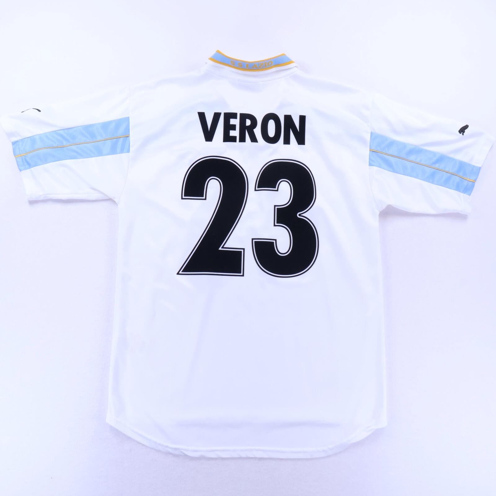 S.S Lazio Veron #23 1999/00 Centenary Home Shirt - L