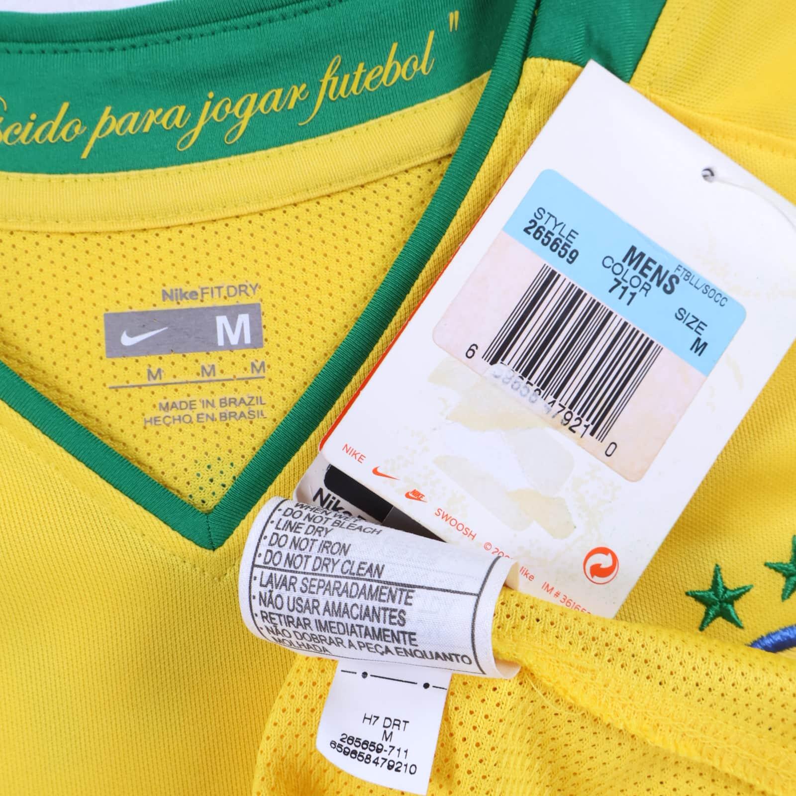 Brazil Elano #7 2006/07 Home Shirt - Player Issue - M