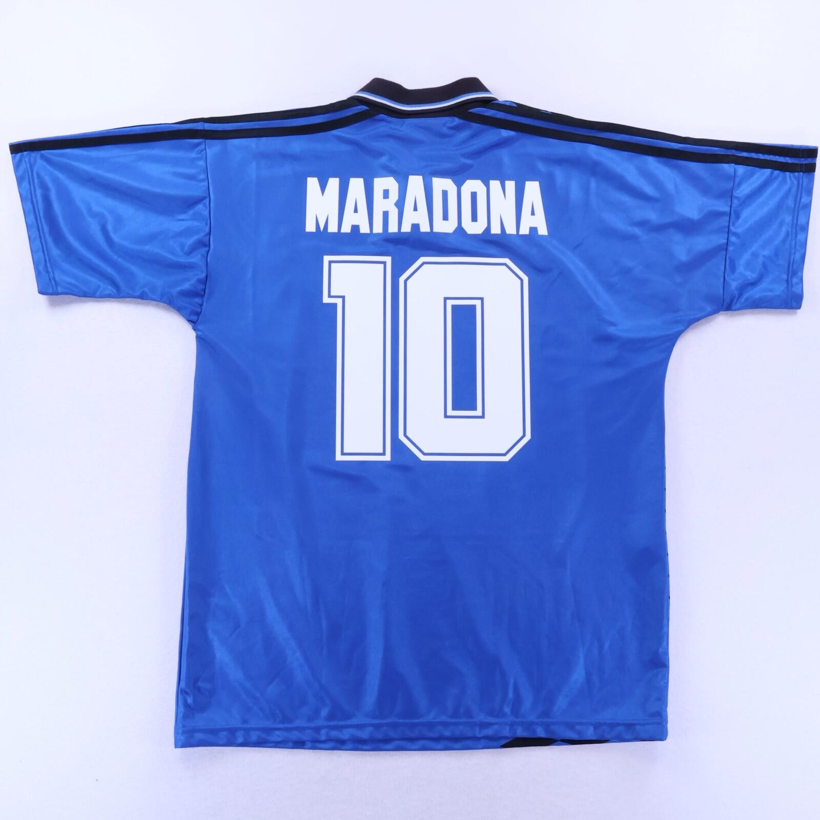 *MINT* Argentina Maradona #10 1994/97 World Cup Away Shirt - L