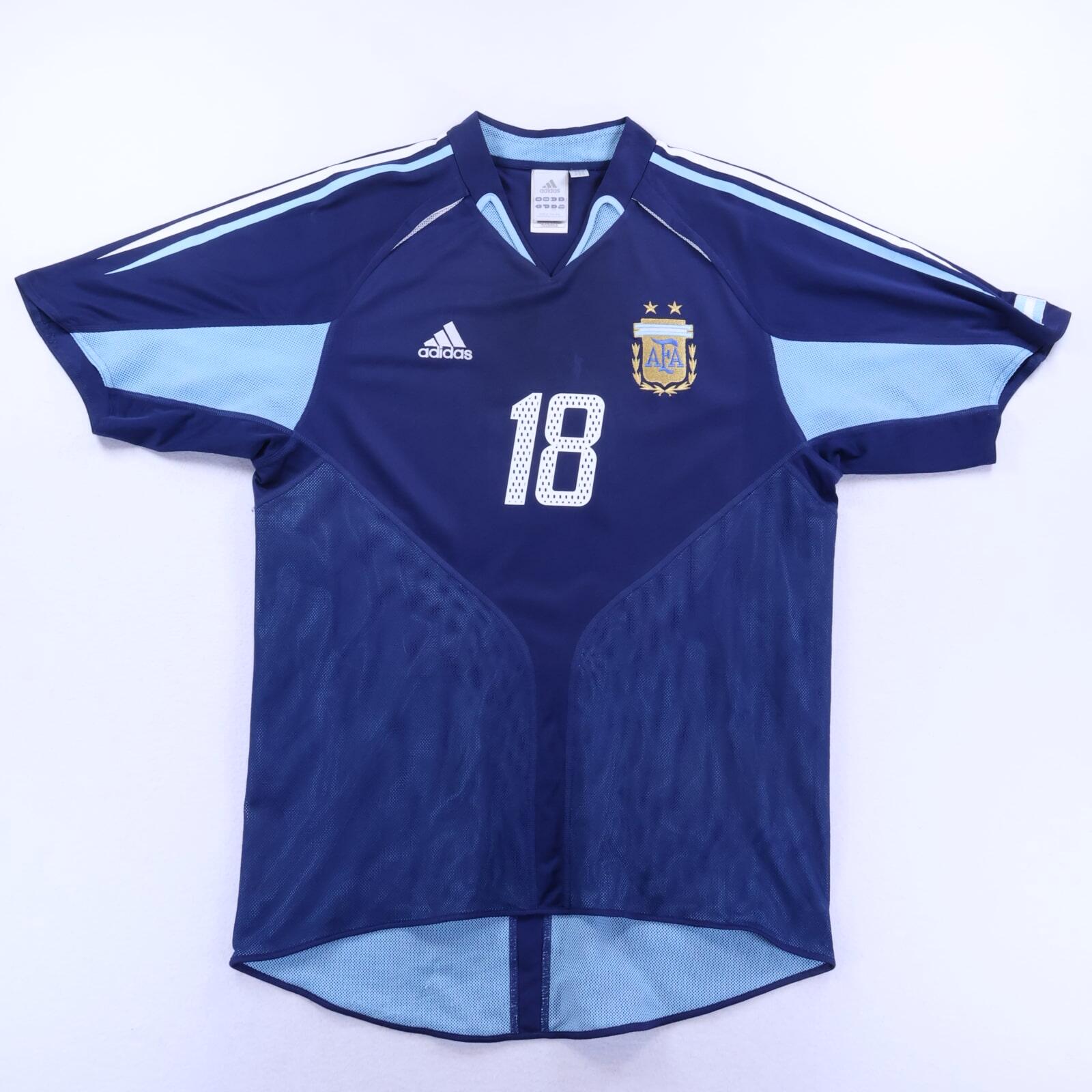 Argentina Messi #18 2004/05 Away Shirt - L