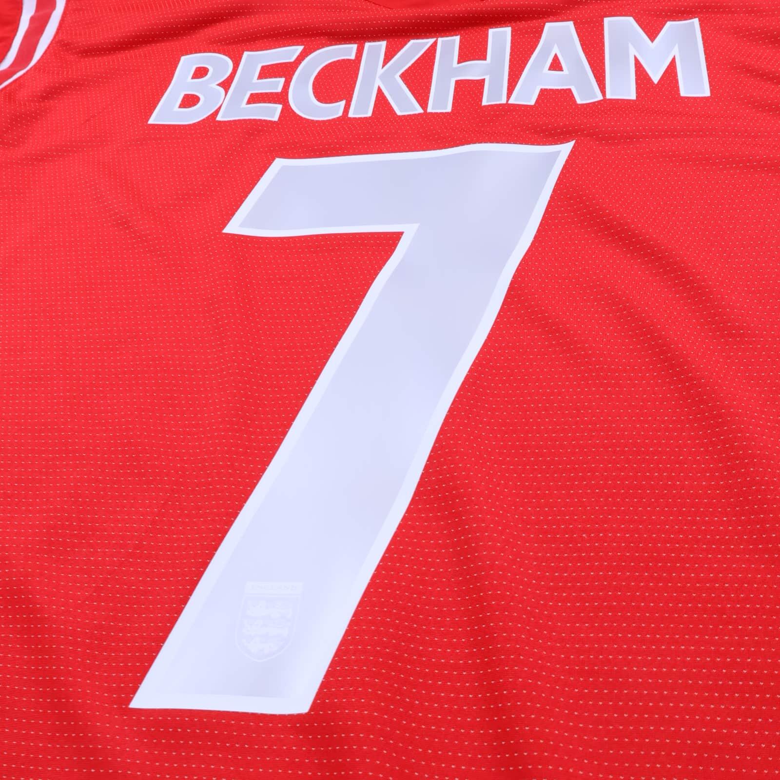 England Beckham #7 2004/06 Away Shirt - Long Sleeve - L