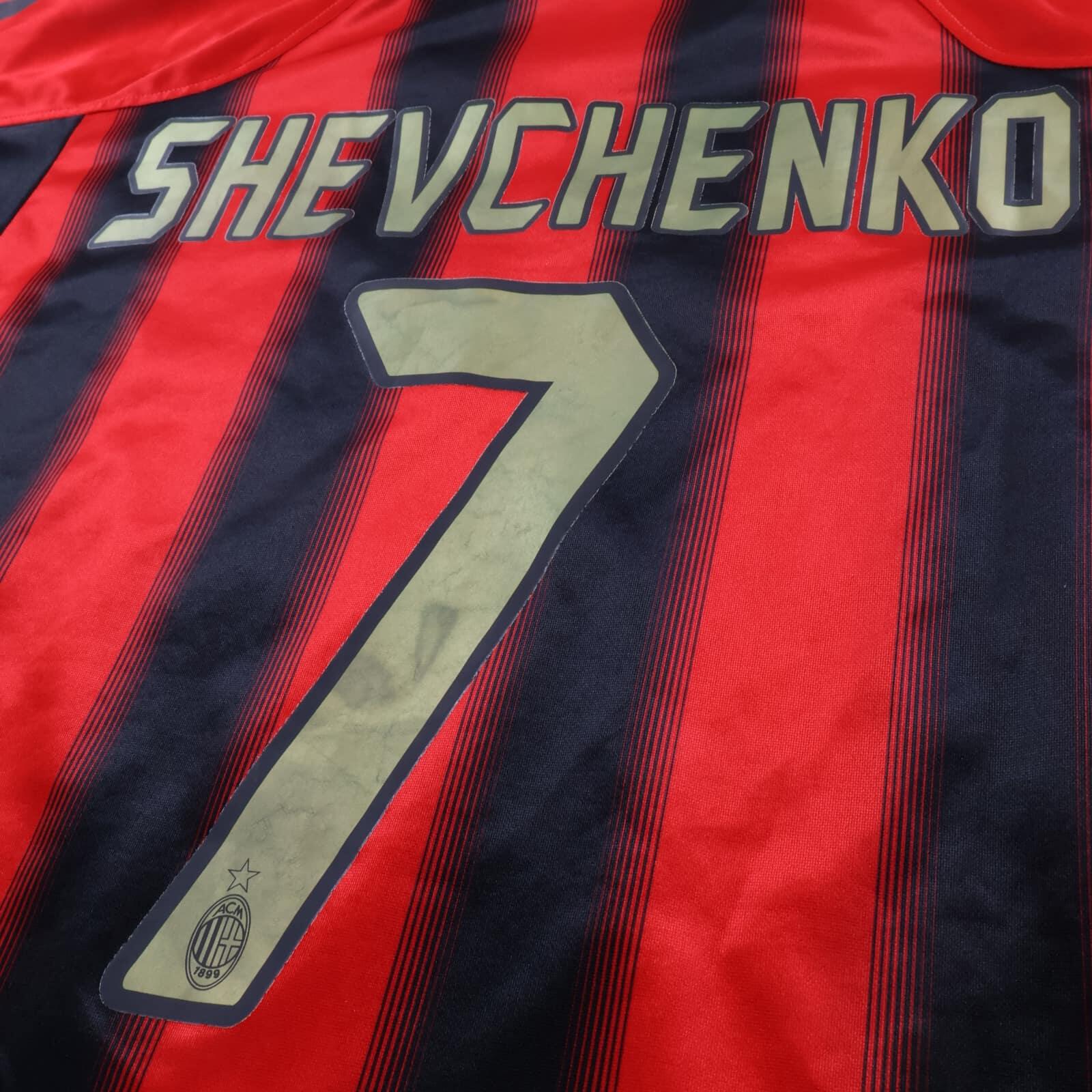 Ac Milan Shevchenko #7 2004/05 Home Shirt - L
