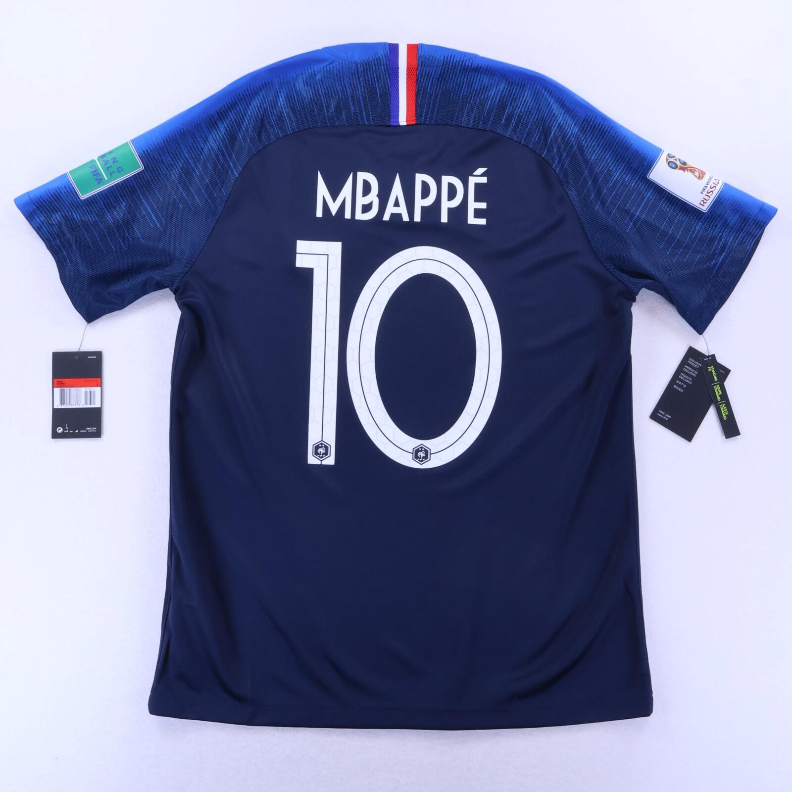 *NWT* France Mbappé #10 2018/19 Home Shirt - L