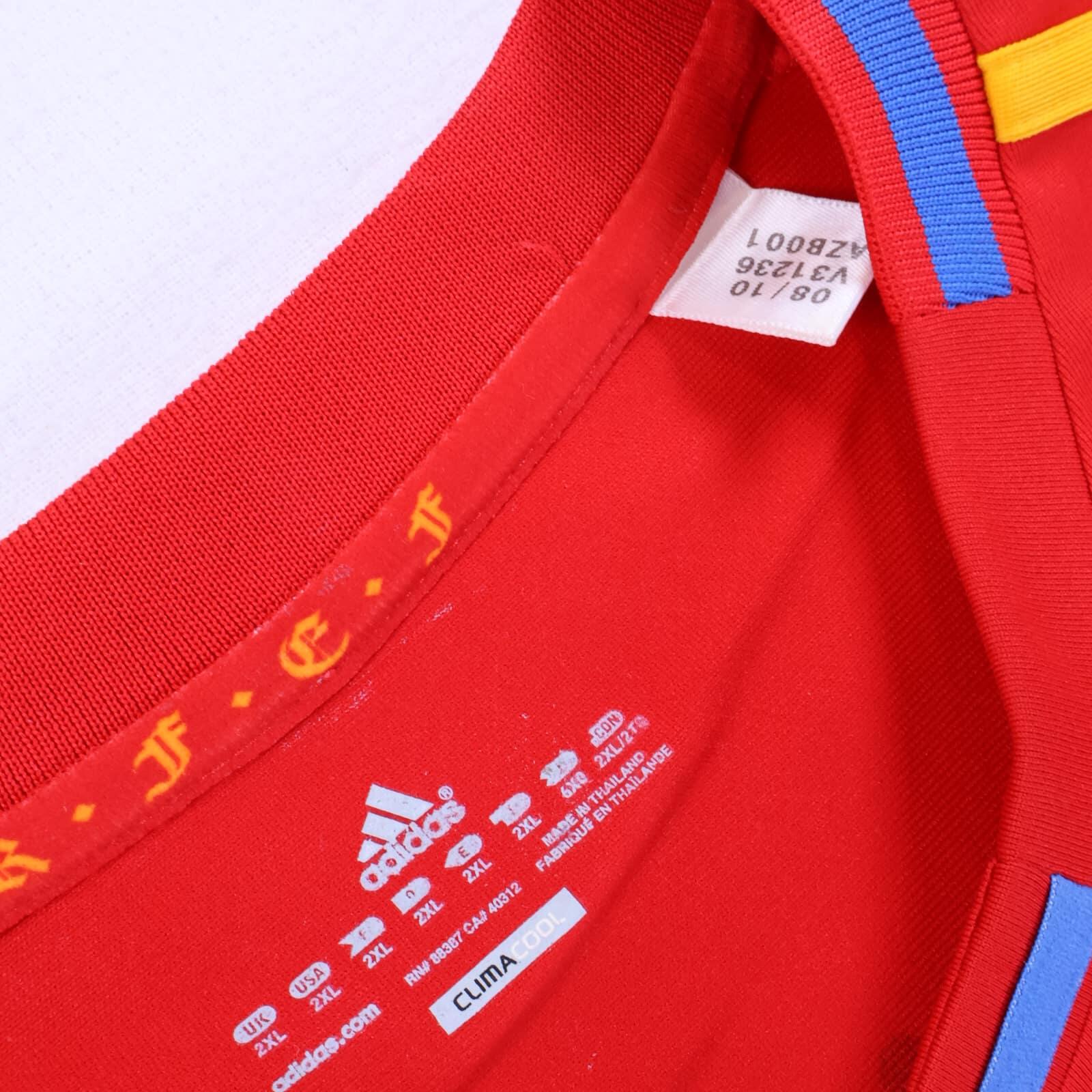 Spain Xavi #8 2010/11 Home Shirt - XXL