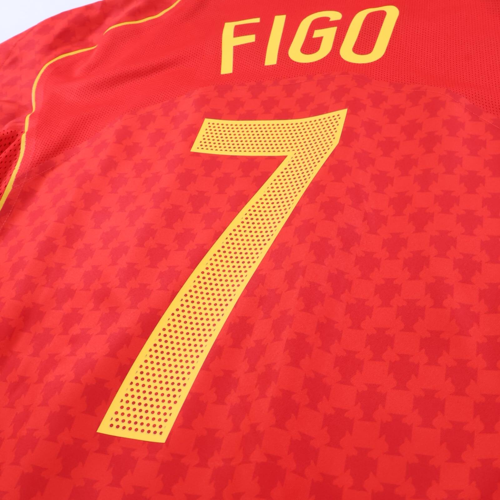 *MINT* Portugal Figo #7 2004/06 Home Shirt - XL