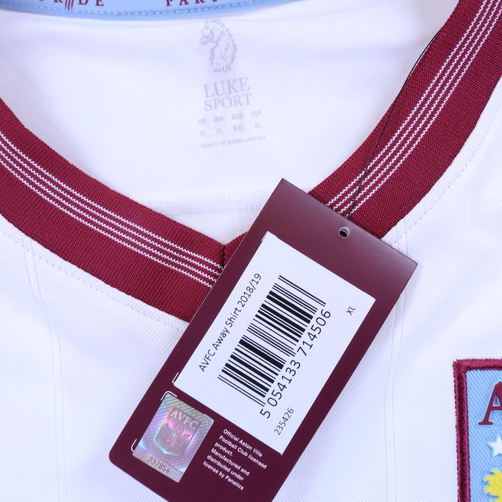 *NWT* Aston Villa Grealish #10 2018/19 Away Shirt - XL