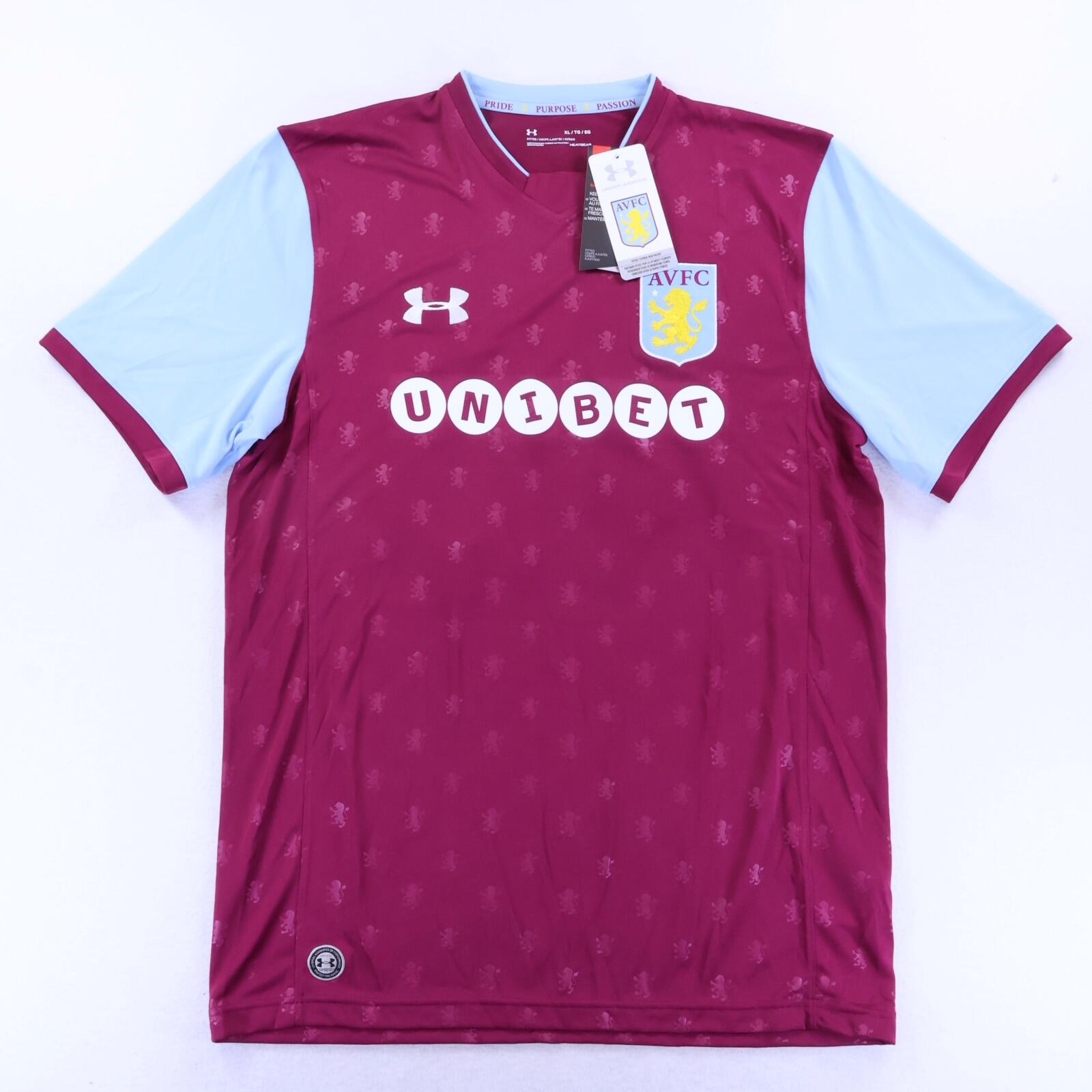 *NWT* Aston Villa Grealish #40 2017/18 Home Shirt - XL