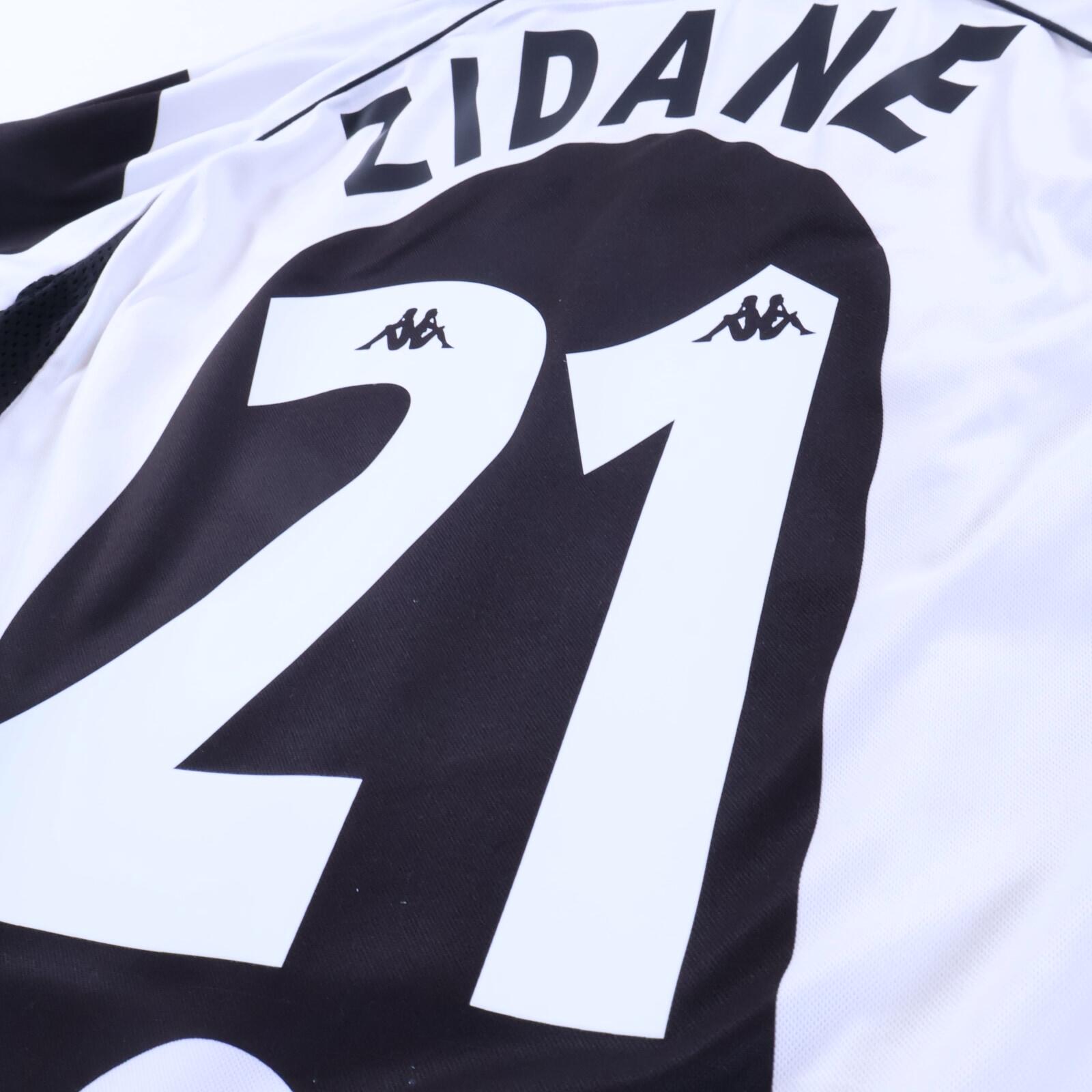 Juventus Zidane #21 1997/98 Home Shirt - Centenary - M