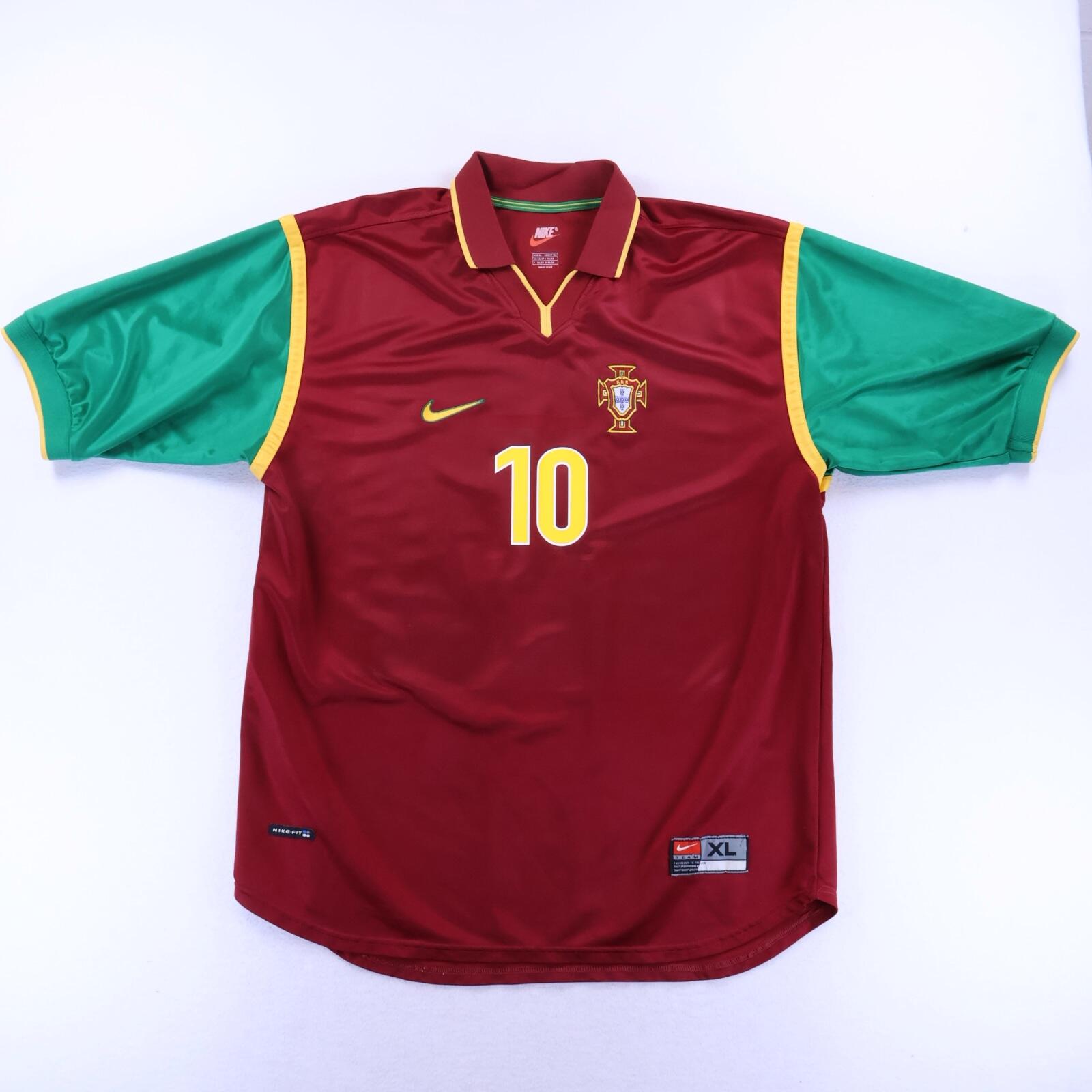 *MINT* Portugal Rui Costa #10 1998/99 Home Shirt - XL