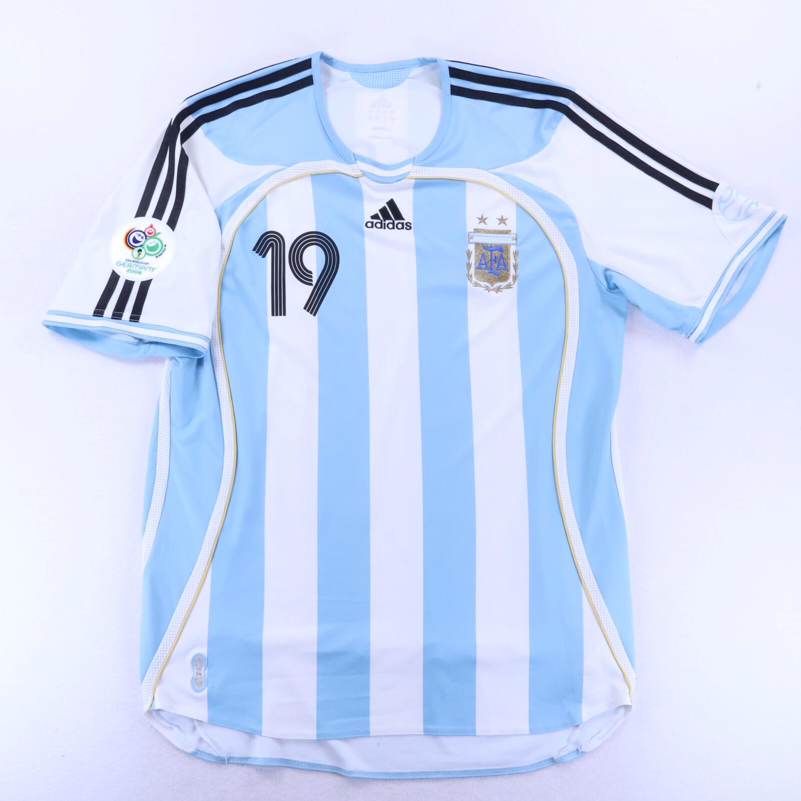 Argentina Messi #19 2006/07 Home Shirt - L