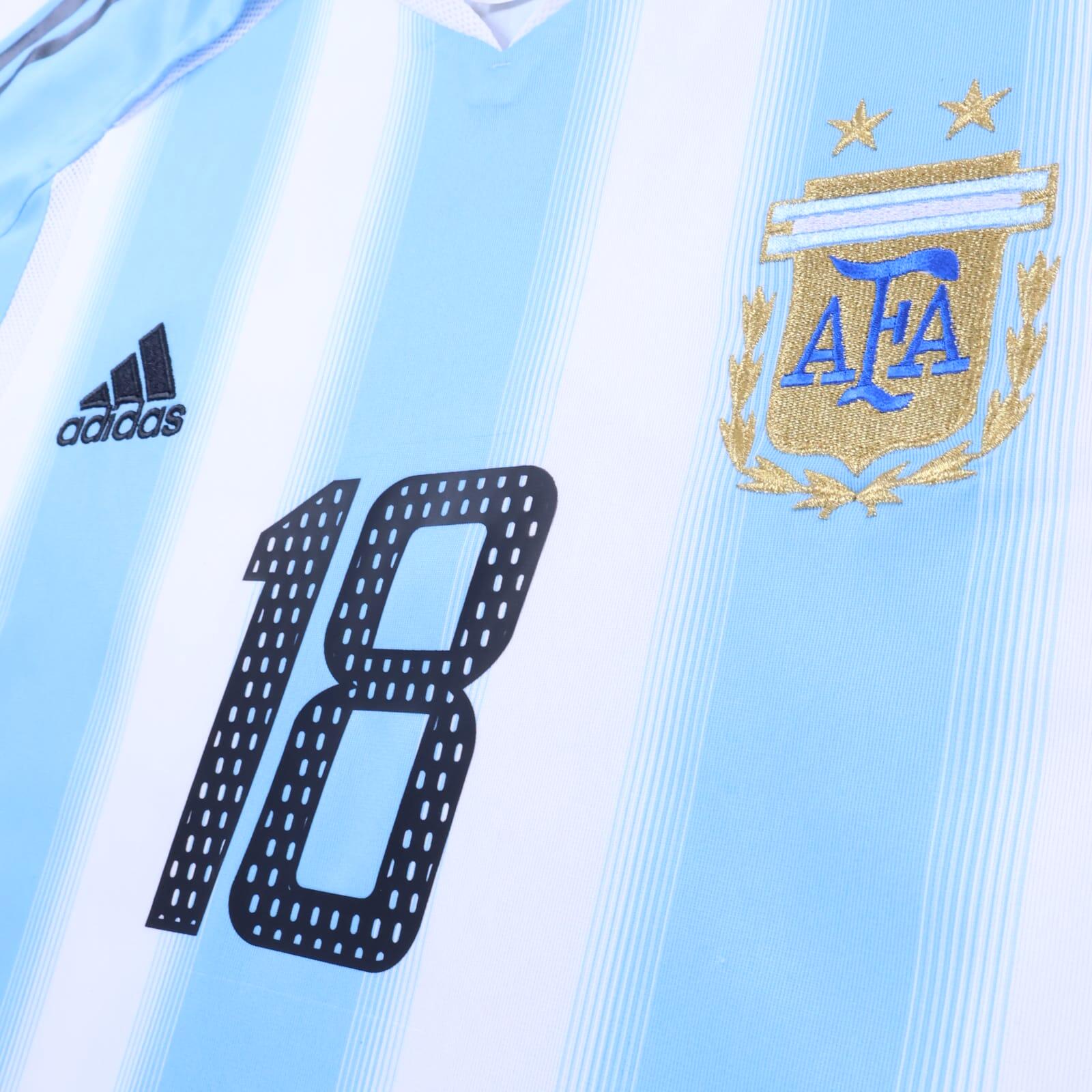*MINT* Argentina Messi #18 2004/05 Home Shirt - M