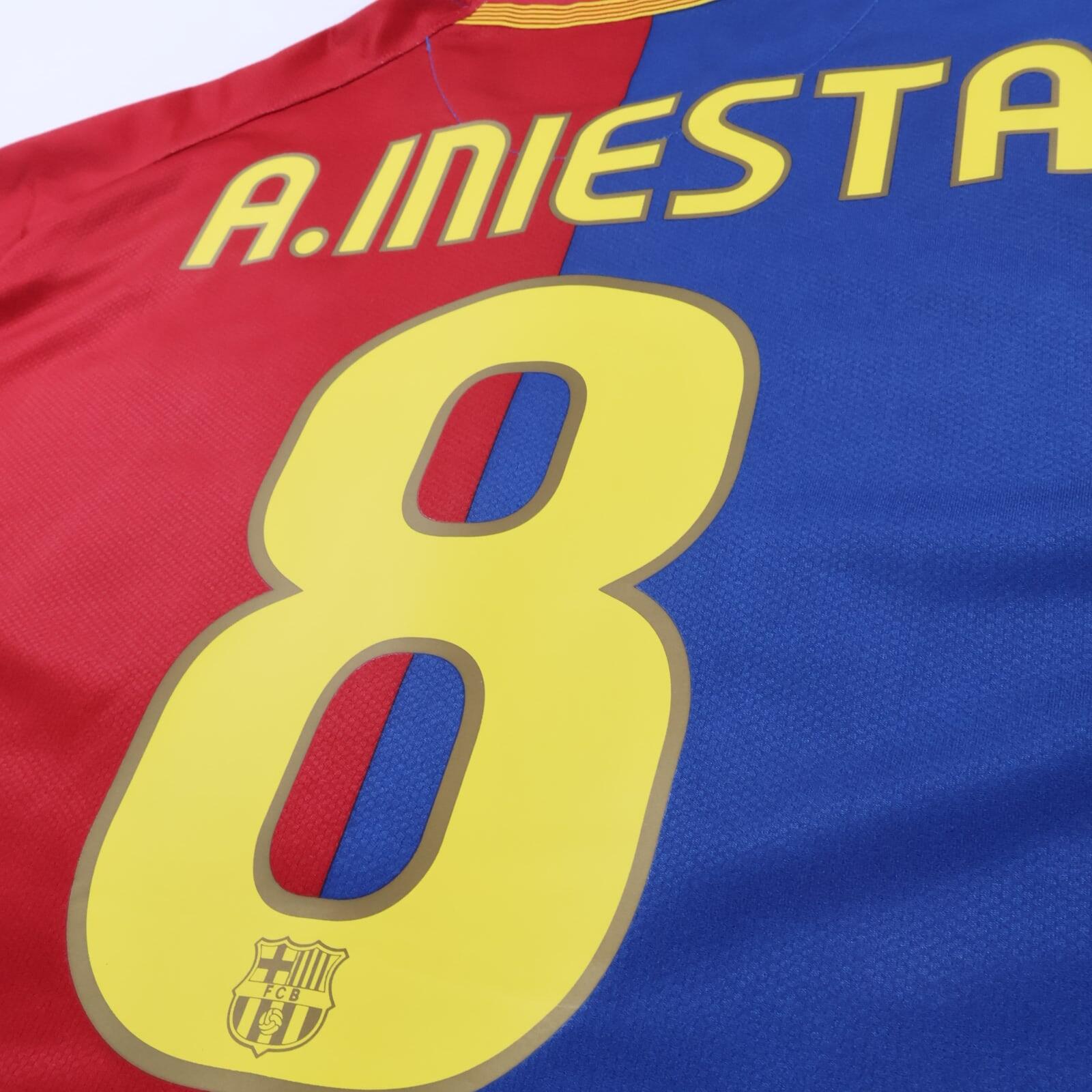 Barcelona A. Iniesta #8 2008/09 Home Shirt - XL