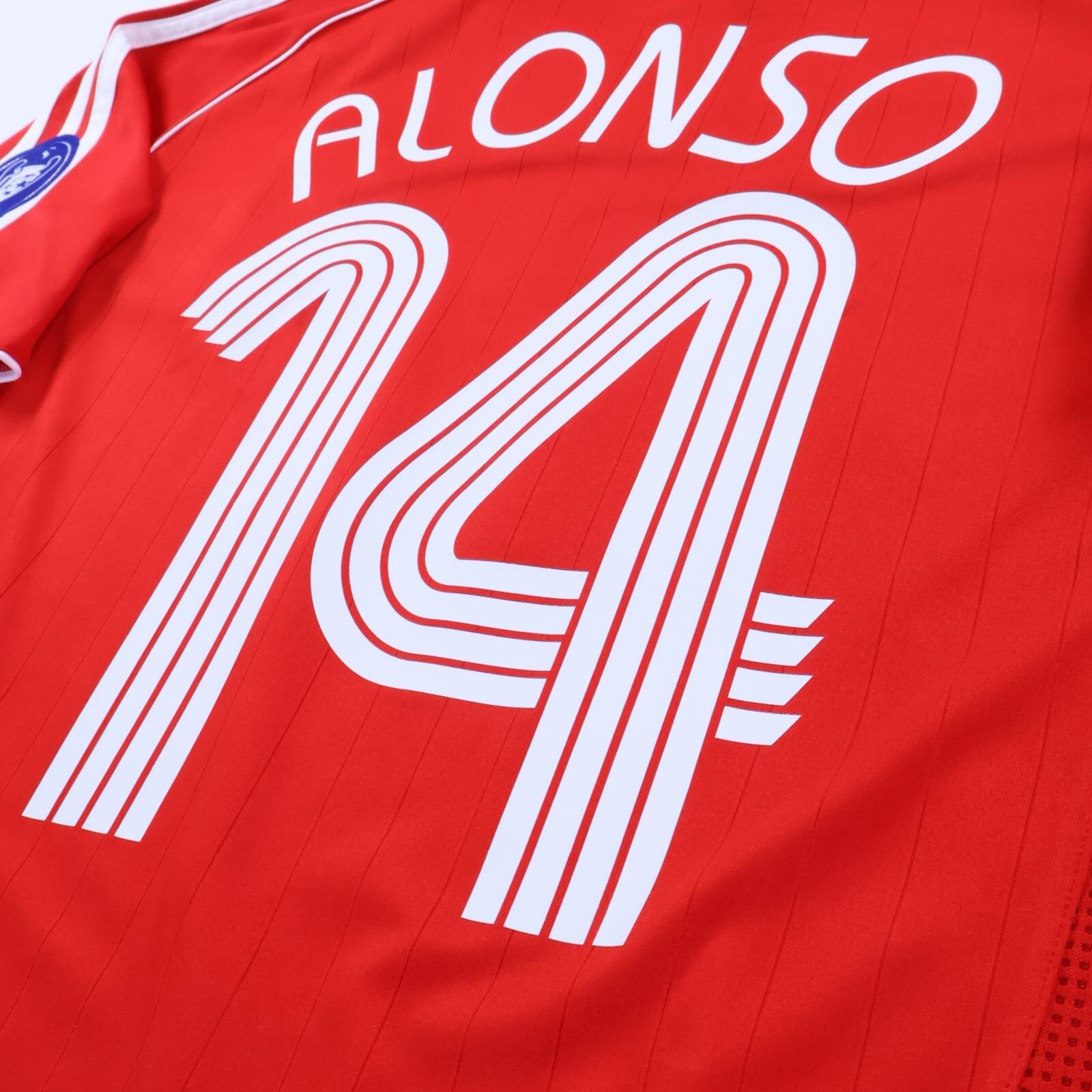 Liverpool F.C Alonso #14 2006/08 Home Shirt - M