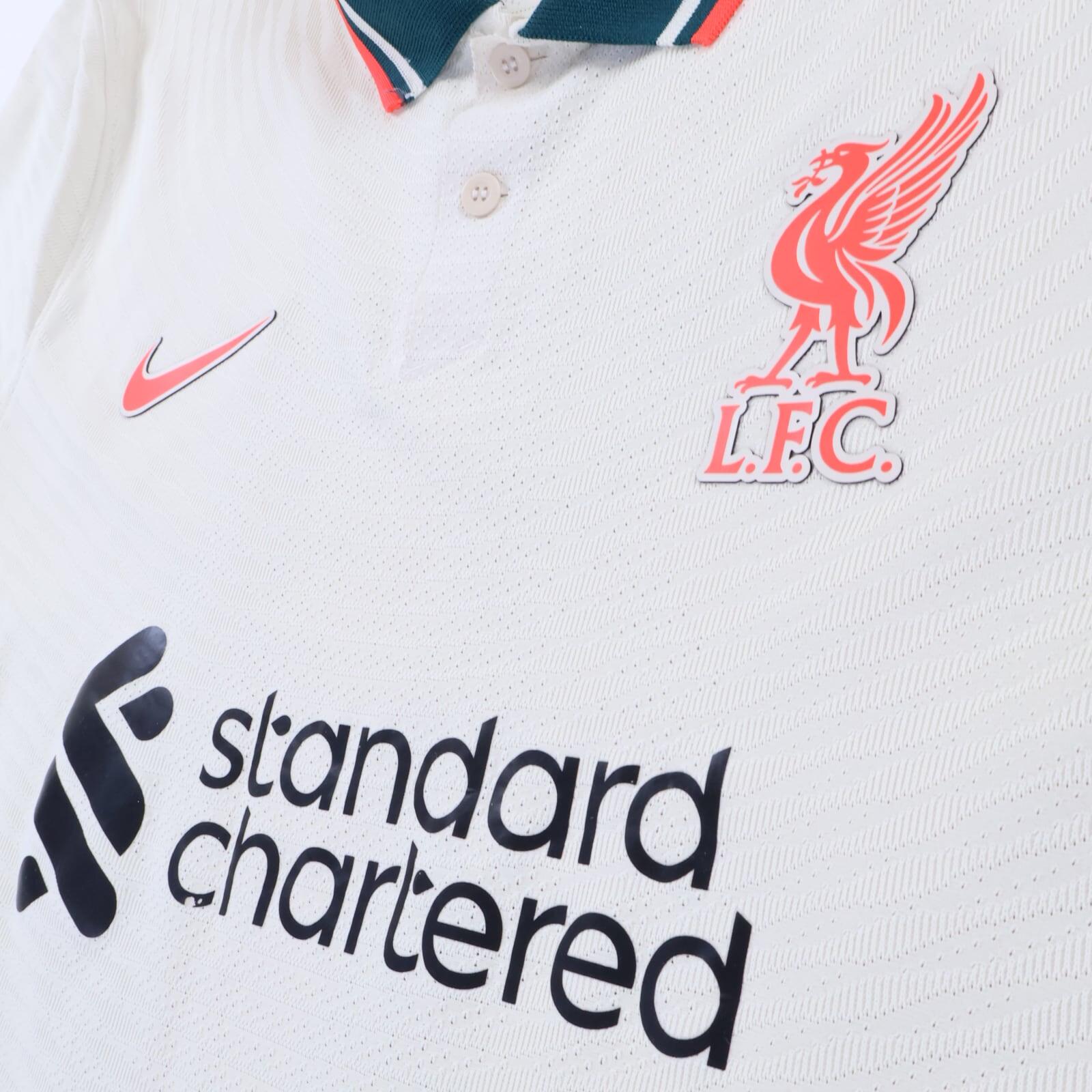 Liverpool F.C M. Salah #10 2021/22 Away Shirt - Player Issue - XL