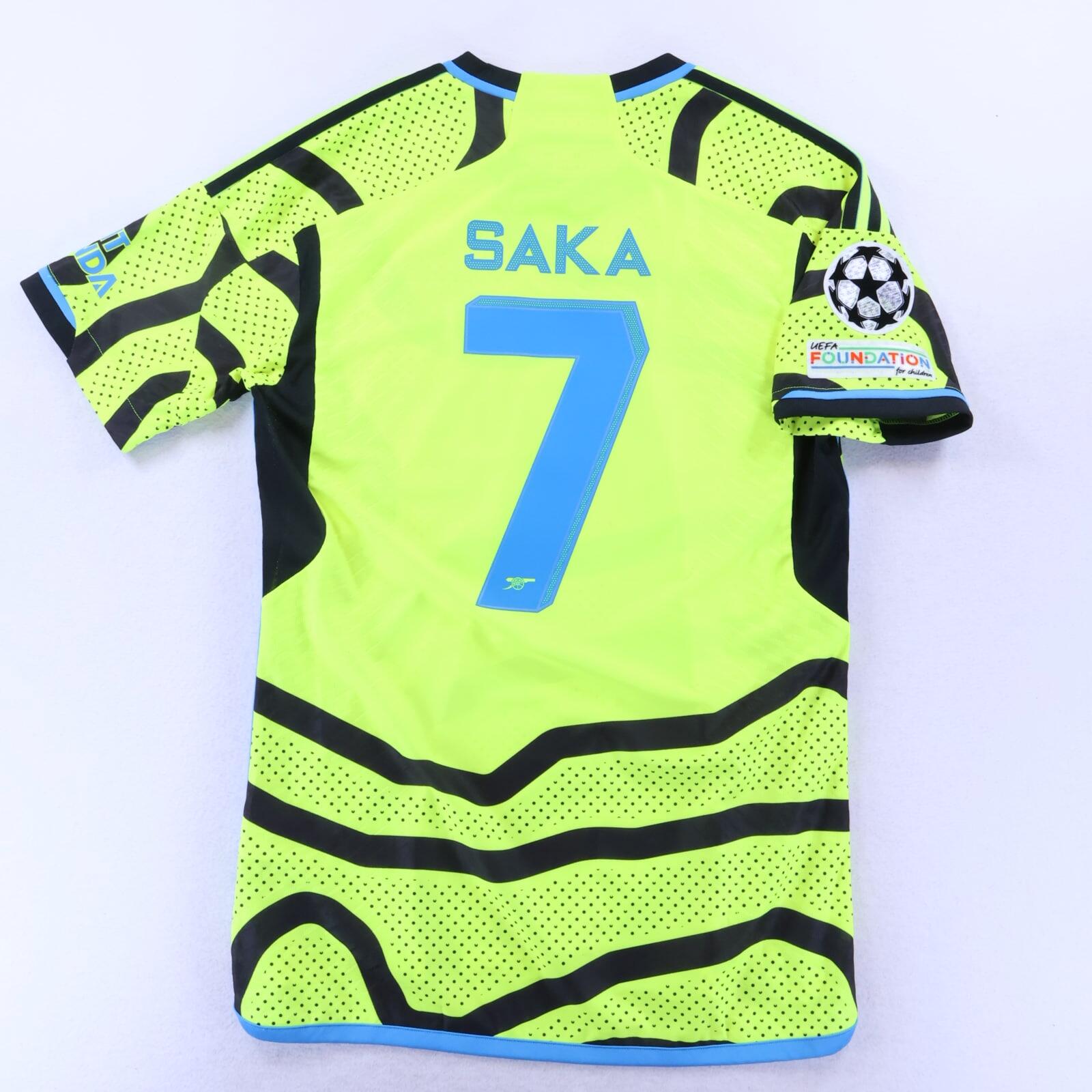 Arsenal Saka #7 2023/24 Away Shirt - Player Issue - M