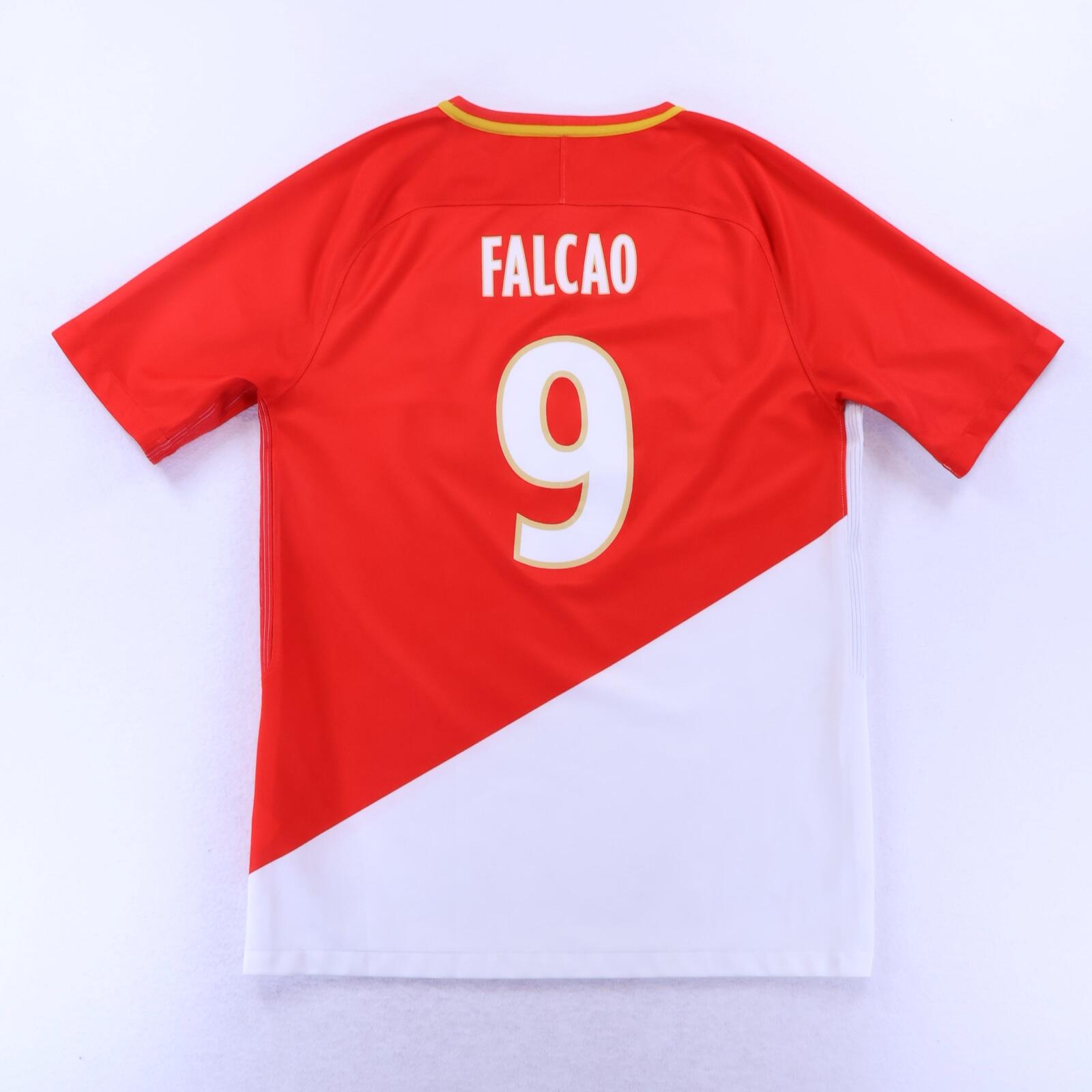 As Monaco Falcao #9 2017/18 Home Shirt - M