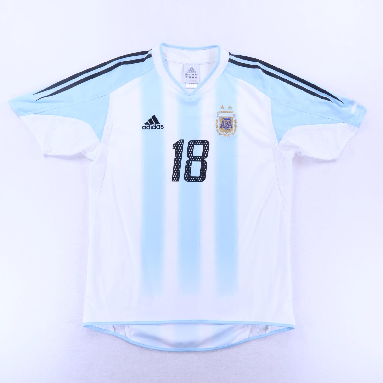 Argentina Messi #18 2004/05 Home Shirt - M