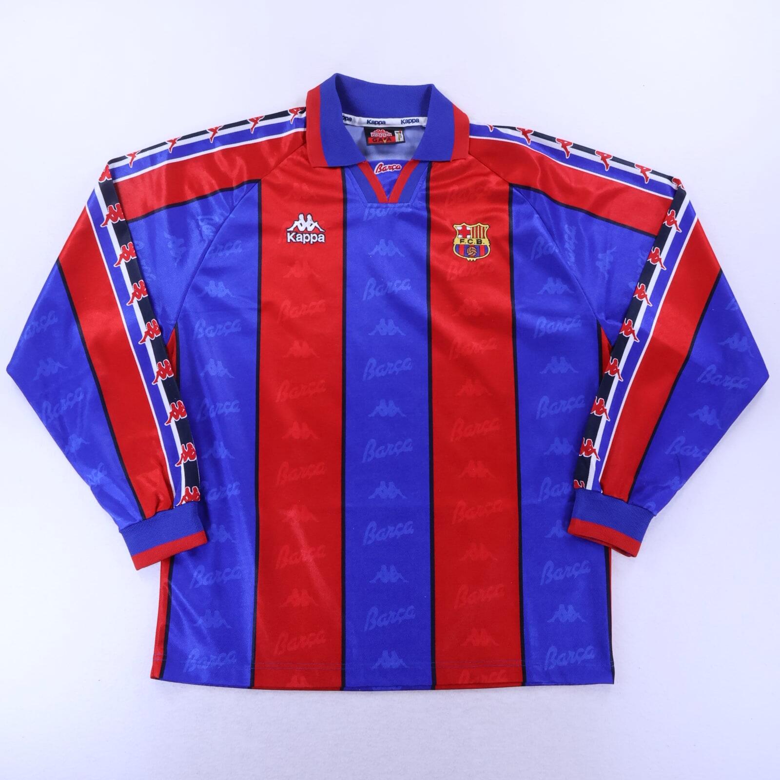 Barcelona Ronaldo #9 1995/97 Home Shirt - Long Sleeve - XL