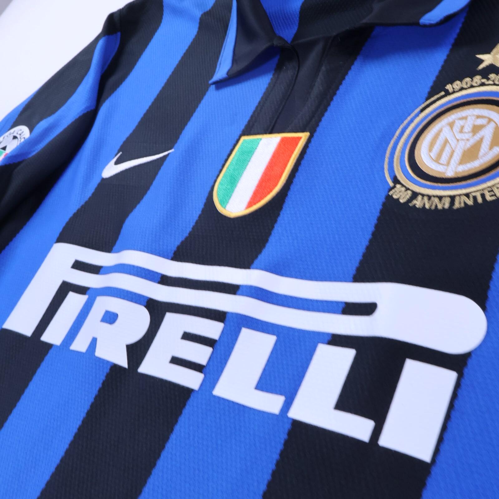 Inter Milan Ibrahimović #8 2007/08 Home Shirt - XL