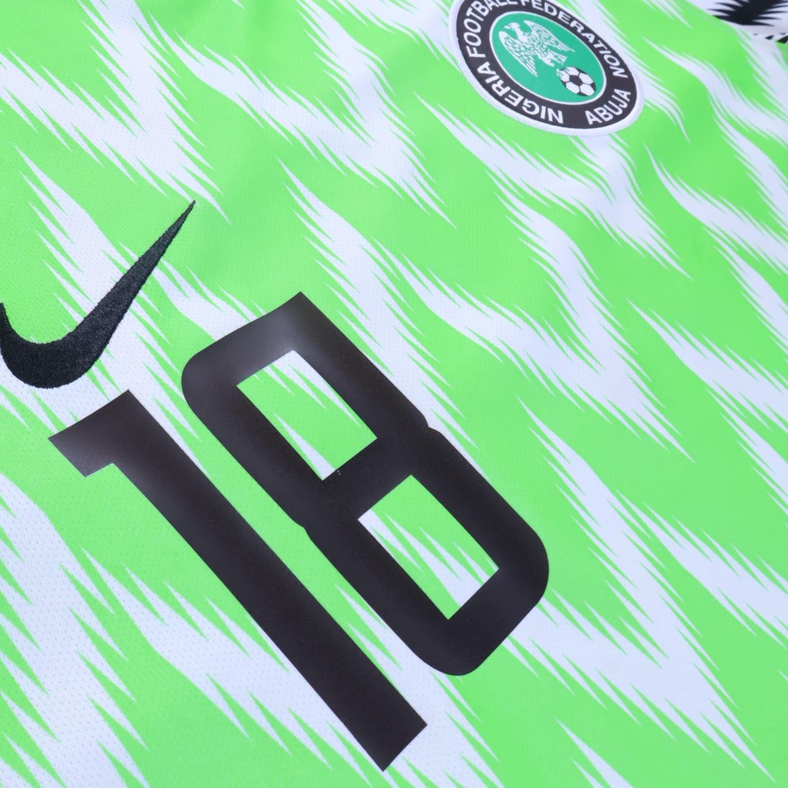 Nigeria Iwobi #18 2018/19 Home Shirt - M