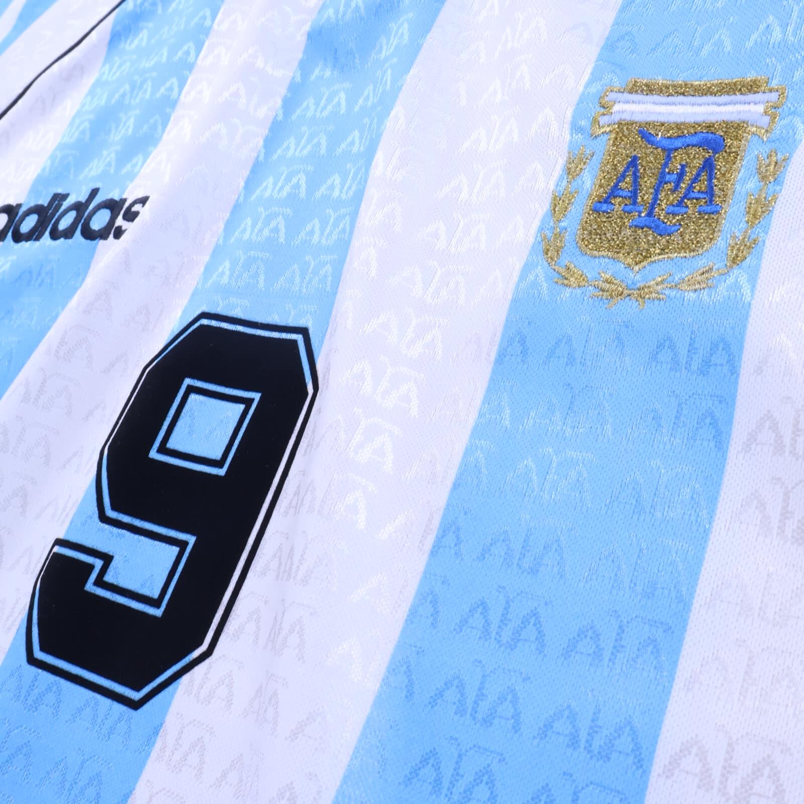 *MINT* Argentina Batistuta #9 1996/98 Home Shirt - M