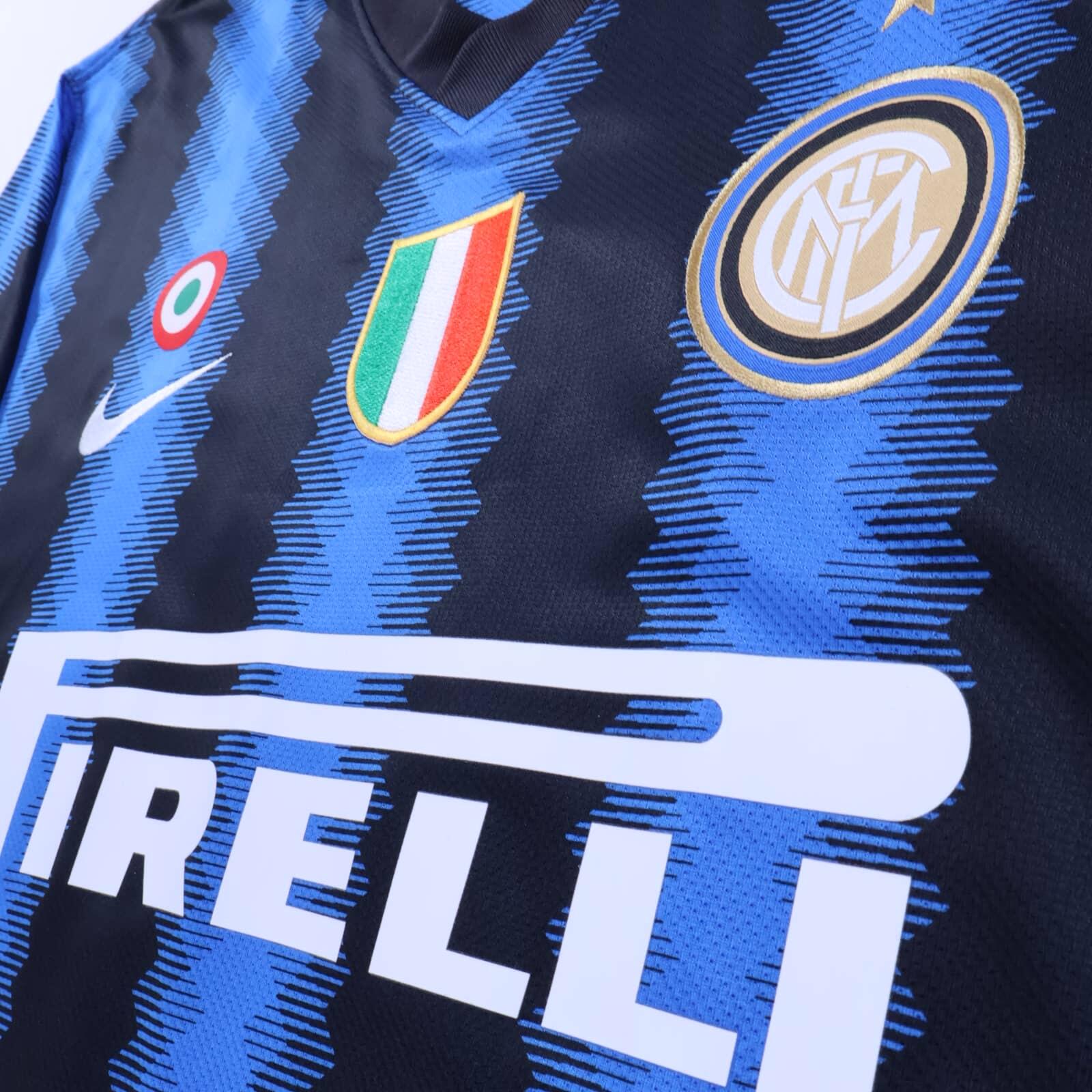 *MINT* Inter Milan Milito #10 2010/11 Home Shirt - XL