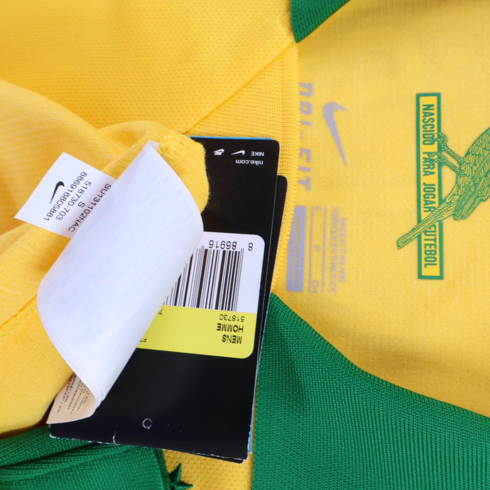 *NWT* Brazil Ronaldinho #10 2013 Home Shirt - S