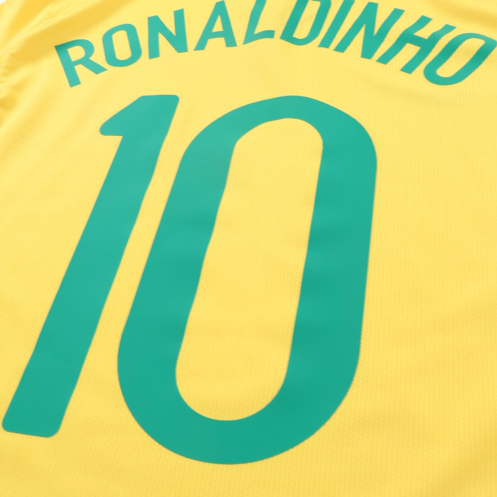 Brazil Ronaldinho #10 2008/10 Home Shirt - M