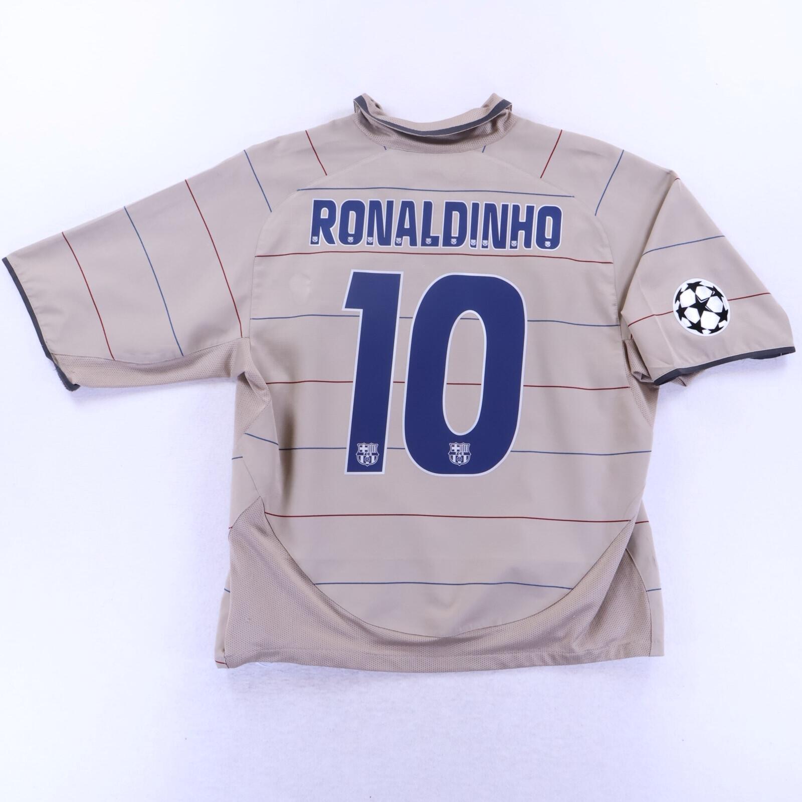 *MINT* Barcelona Ronaldinho #10 2003/05 Away Shirt - L