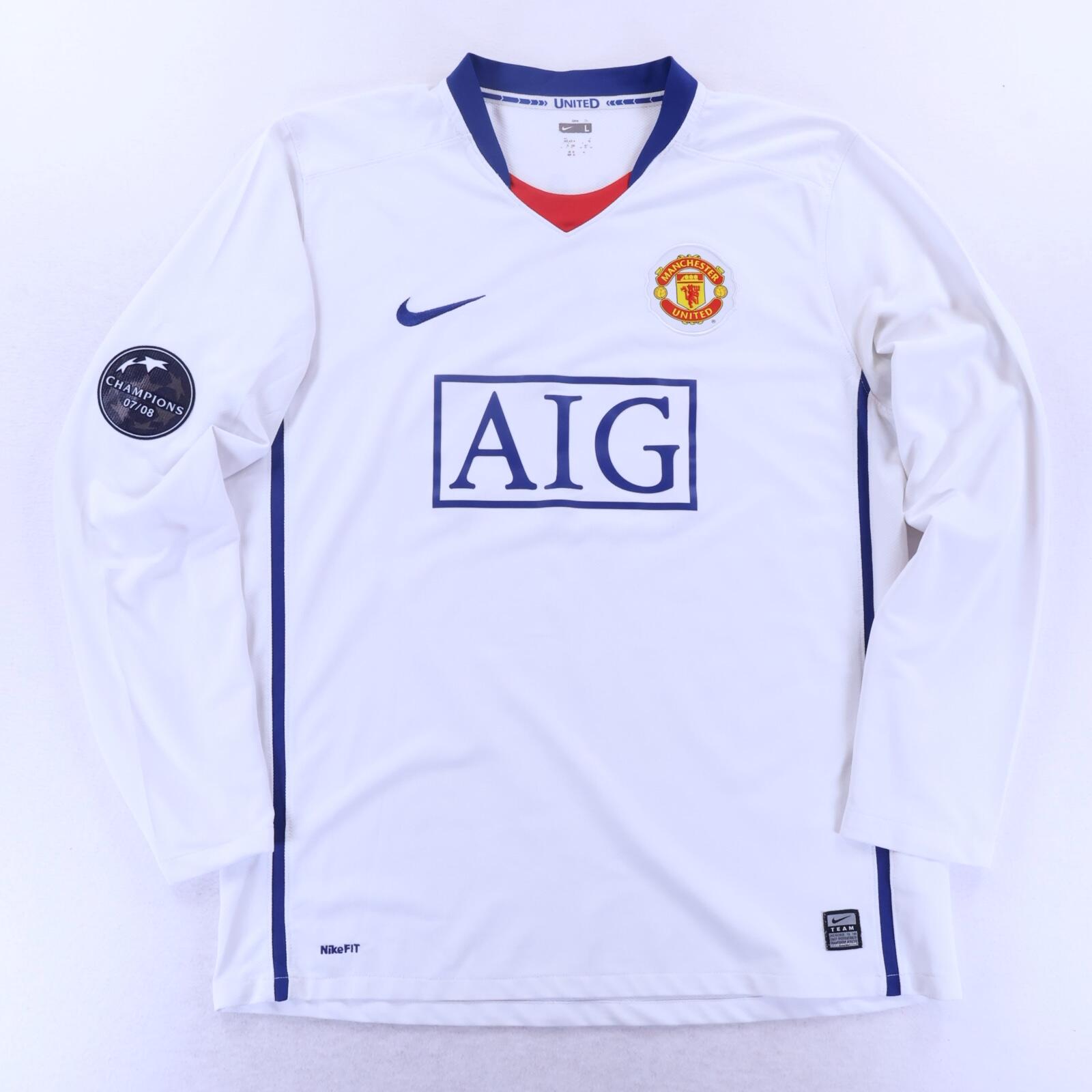 Manchester United Ronaldo #7 2008/09 Away Shirt - Long Sleeve - L