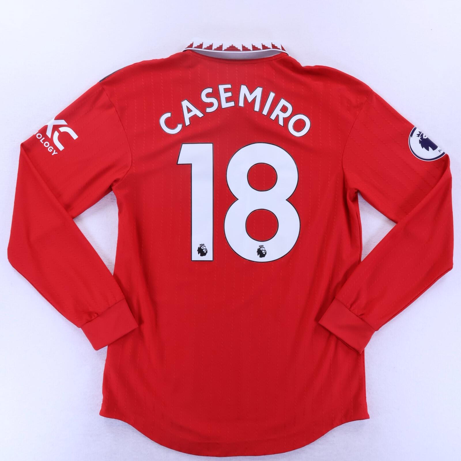 Manchester United Casemiro #18 2022/23 Home Shirt - Player Issue - M