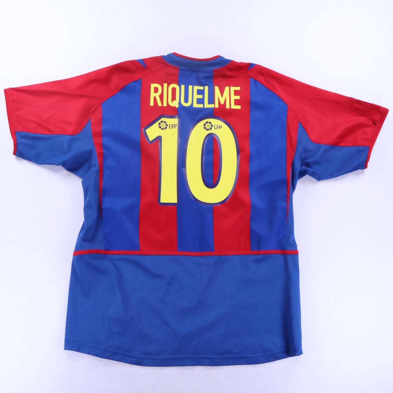 Barcelona Riquelme #10 2002/03 Home Shirt - XL