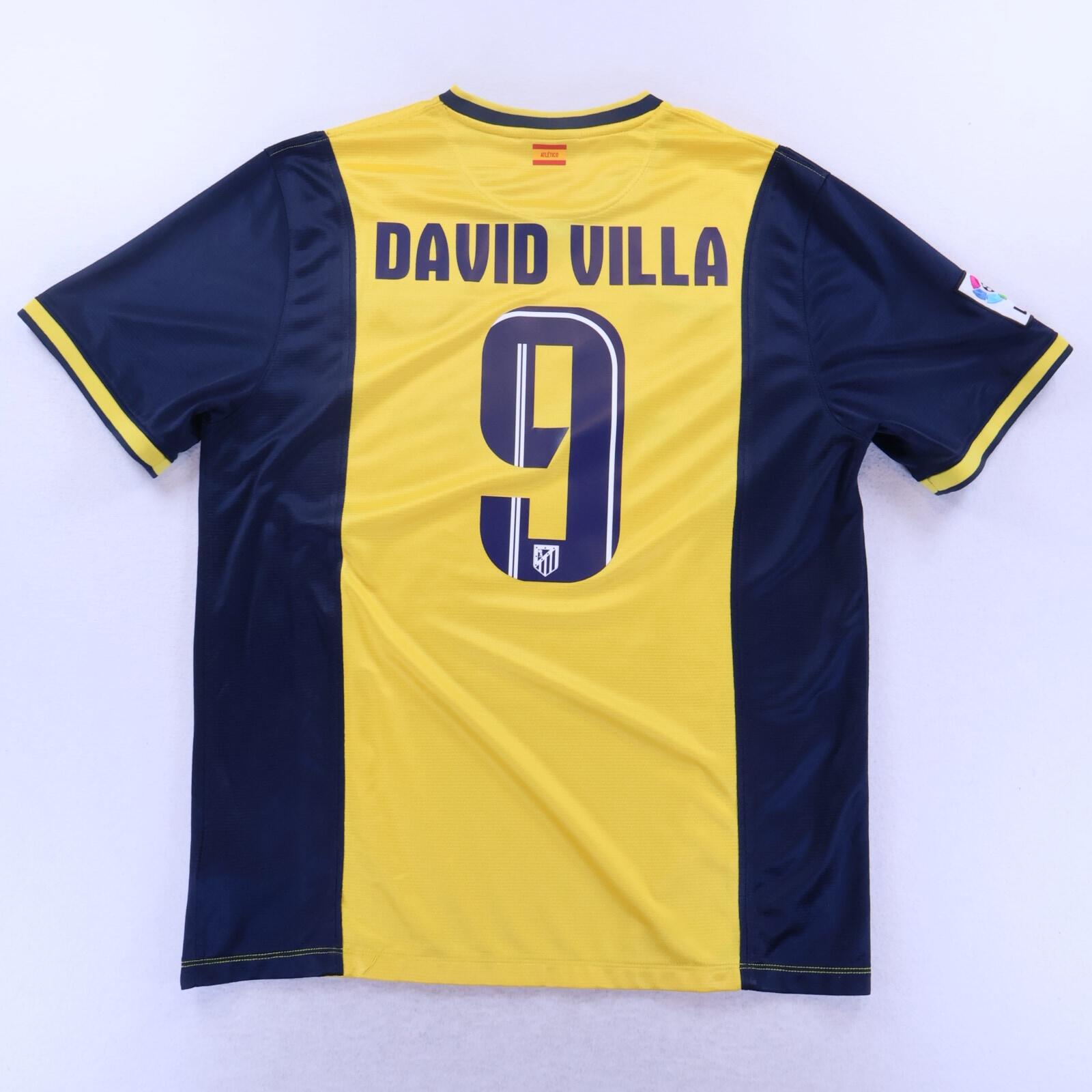 *MINT* Atlético De Madrid David Villa #9 2013/14 Away Shirt - XL