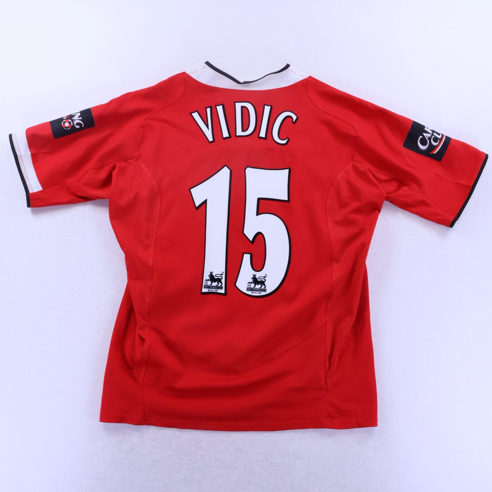 Manchester United Vidic #15 2004/06 Home Shirt - M
