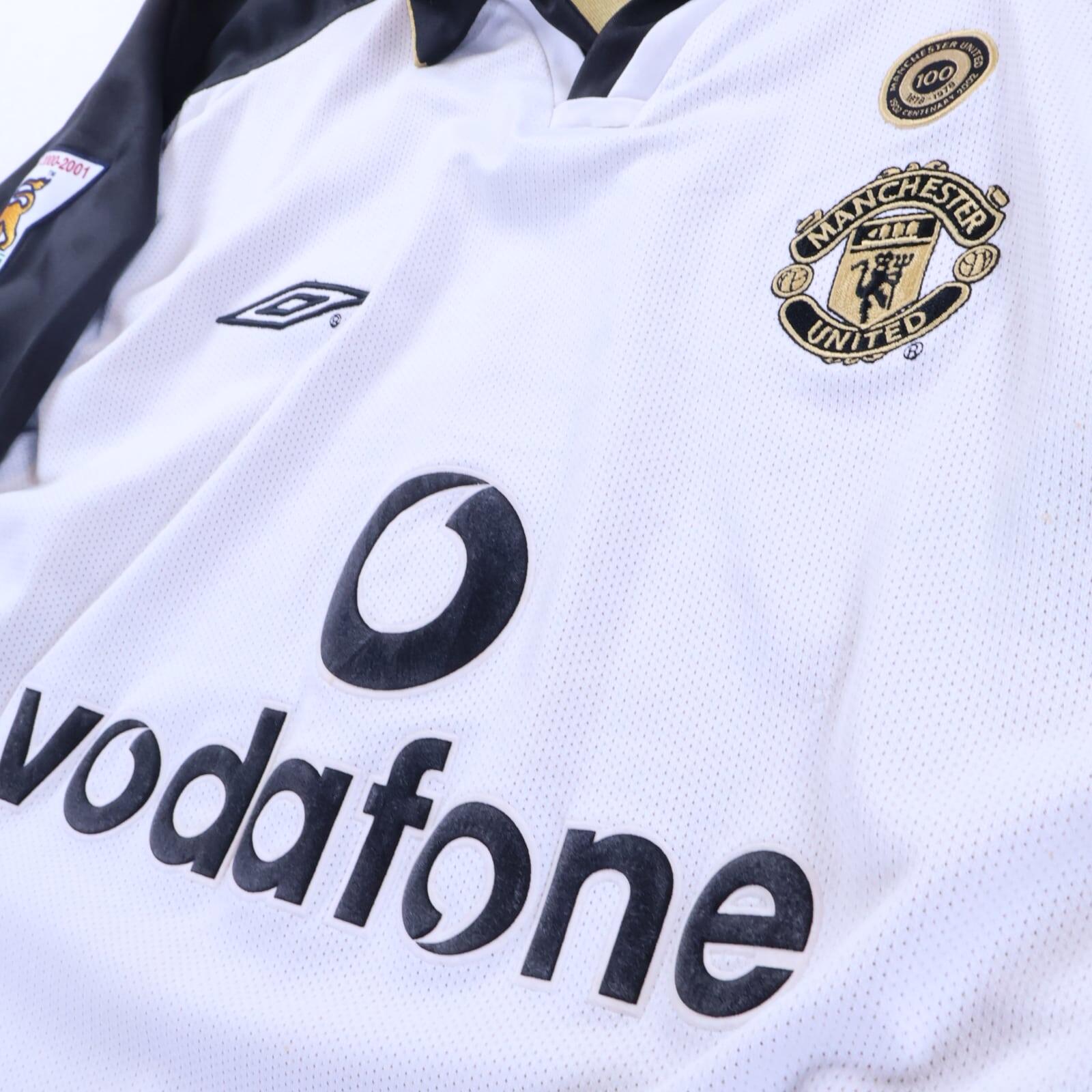 Manchester United Beckham #7 2001/02 Centenary Away Shirt - L