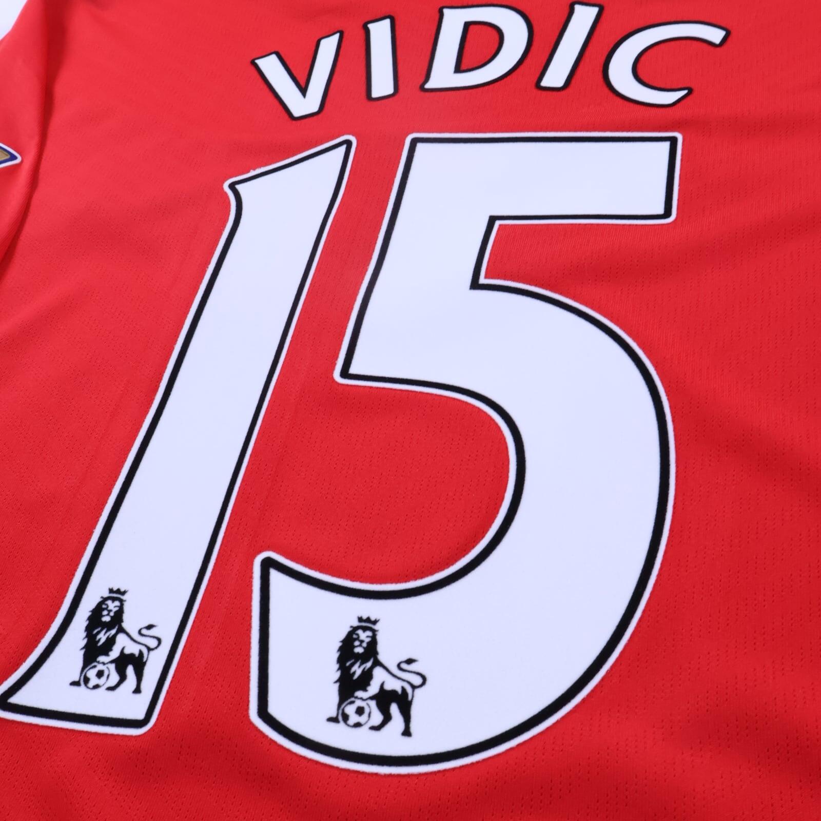 Manchester United Vidic #15 2009/10 Home Shirt - L