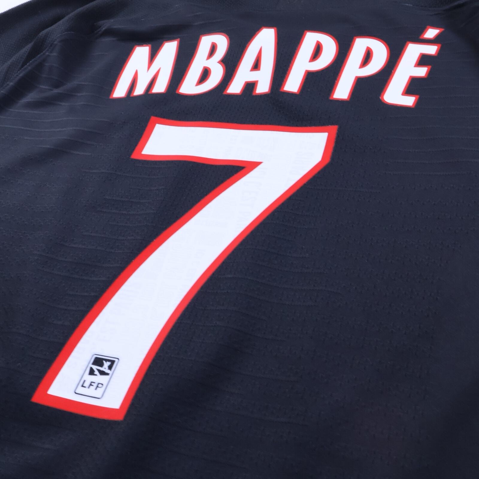 Paris Saint-Germain F.C Mbappé #7 2019/20 Fourth Shirt - Player Issue - M