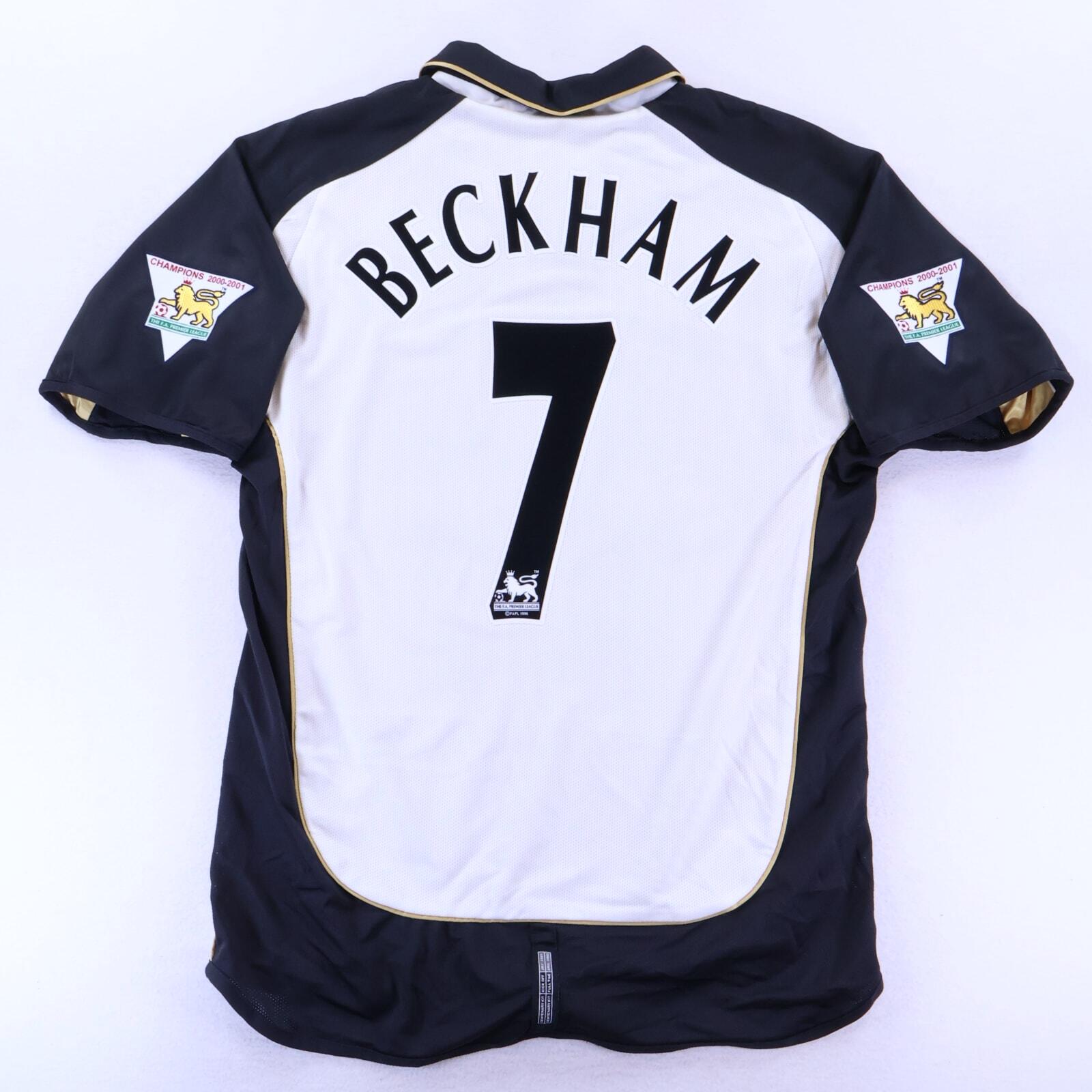 Manchester United Beckham #7 2001/02 Centenary Third Shirt - Reversible - L
