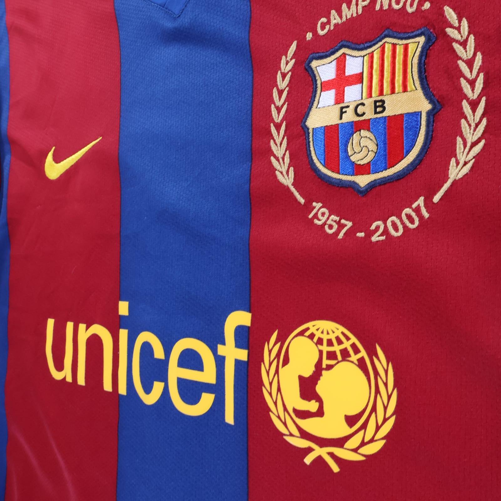 Barcelona Ronaldinho #10 2007/08 Home Shirt - M