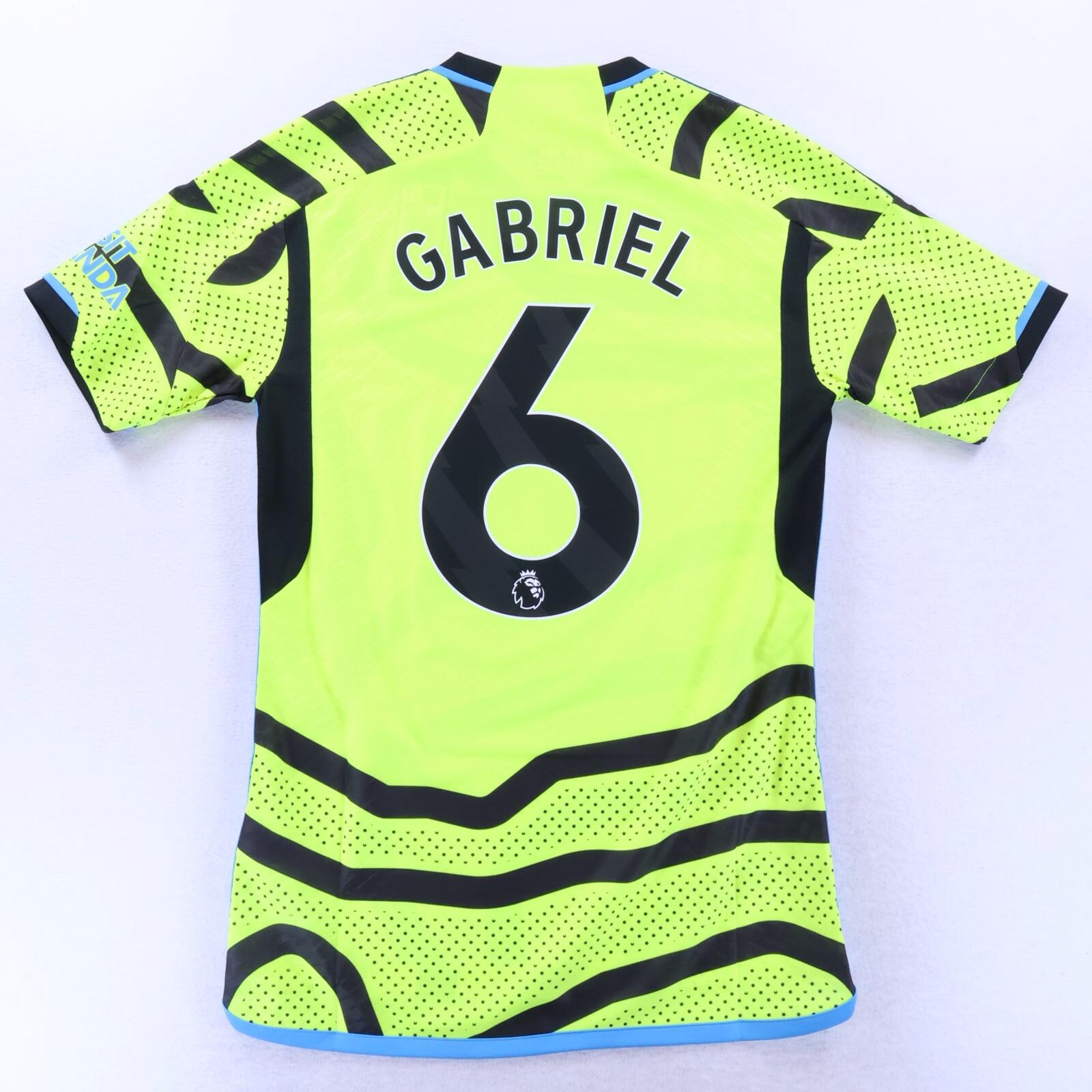 *NWT* Arsenal Gabriel #6 2023/24 Away Shirt - Player Issue - S