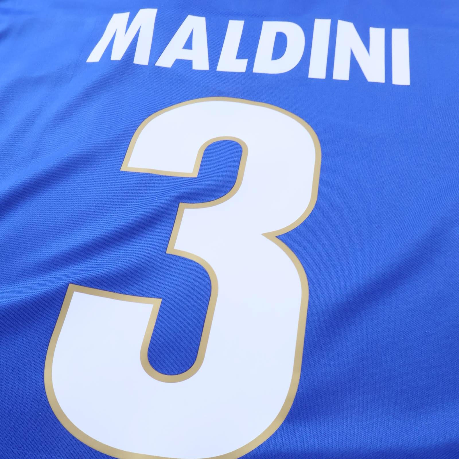 *MINT* Italy Maldini #3 1996/97 Home Shirt - M