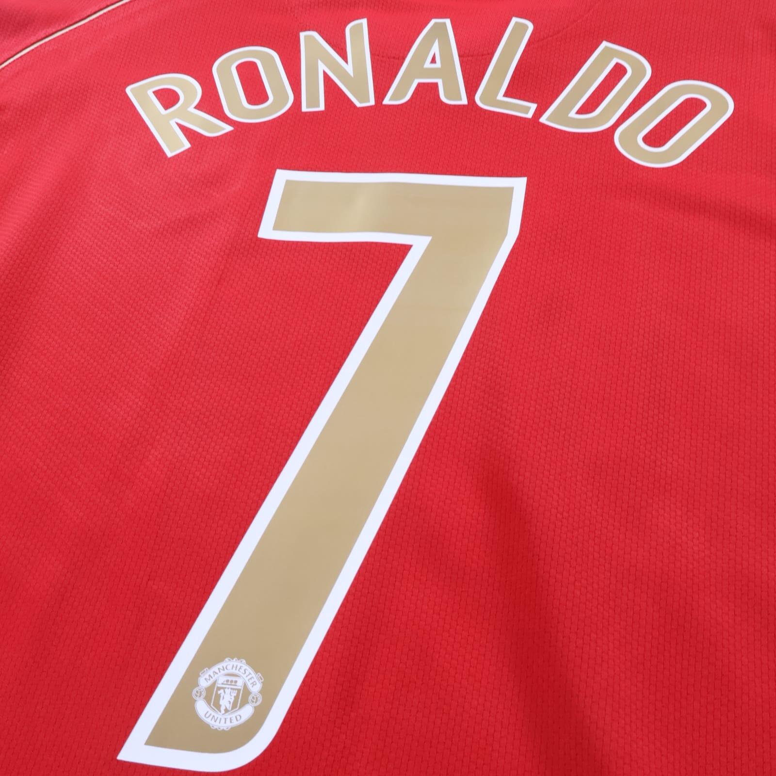 *MINT* Manchester United Ronaldo #7 2006/07 Home Shirt - L