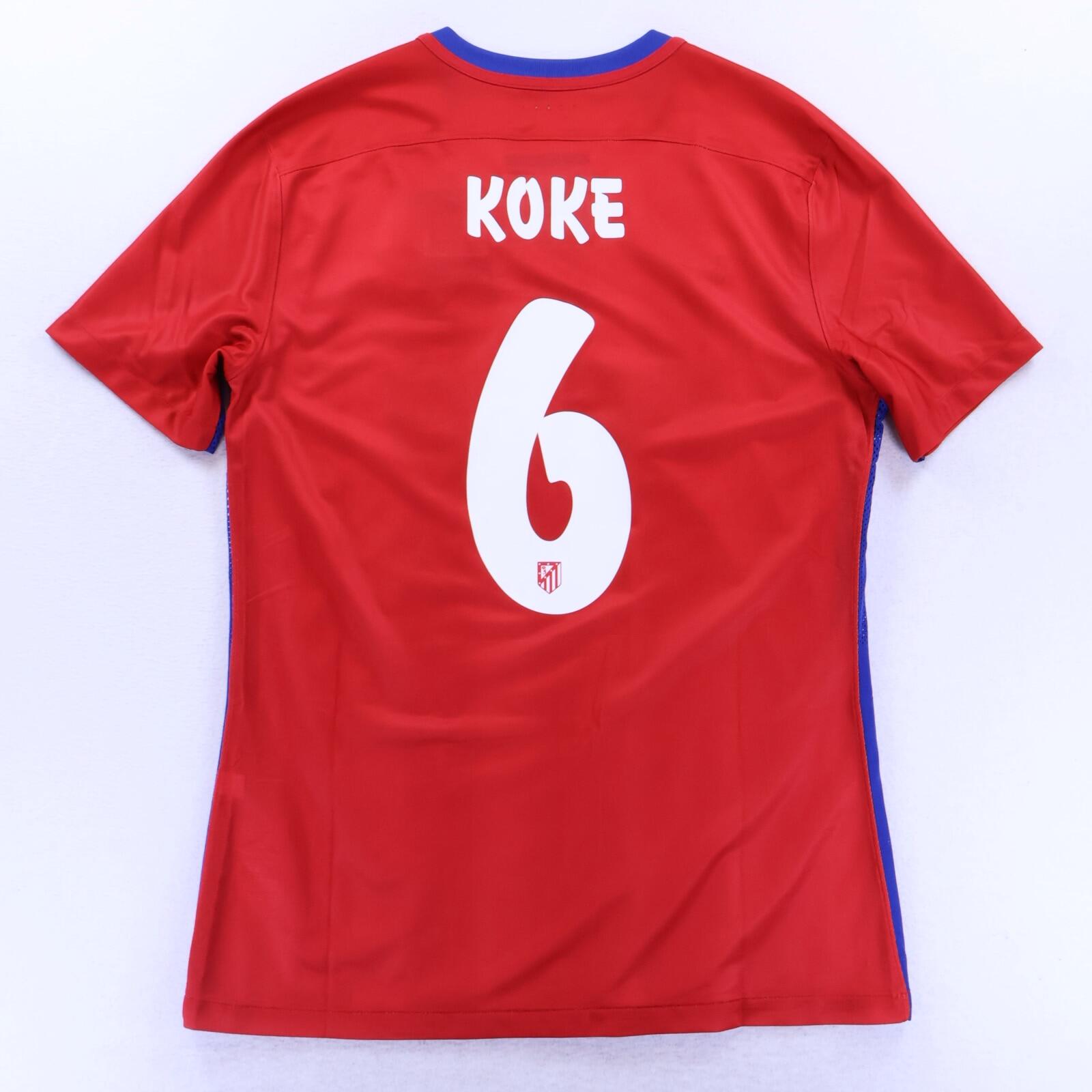 *MINT* Atlético De Madrid Koke #6 2015/16 Home Shirt - Player Issue - L