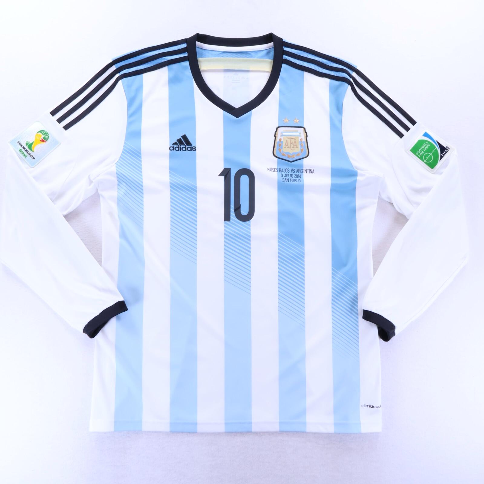 Argentina Messi #10 2014 Home Shirt - XL