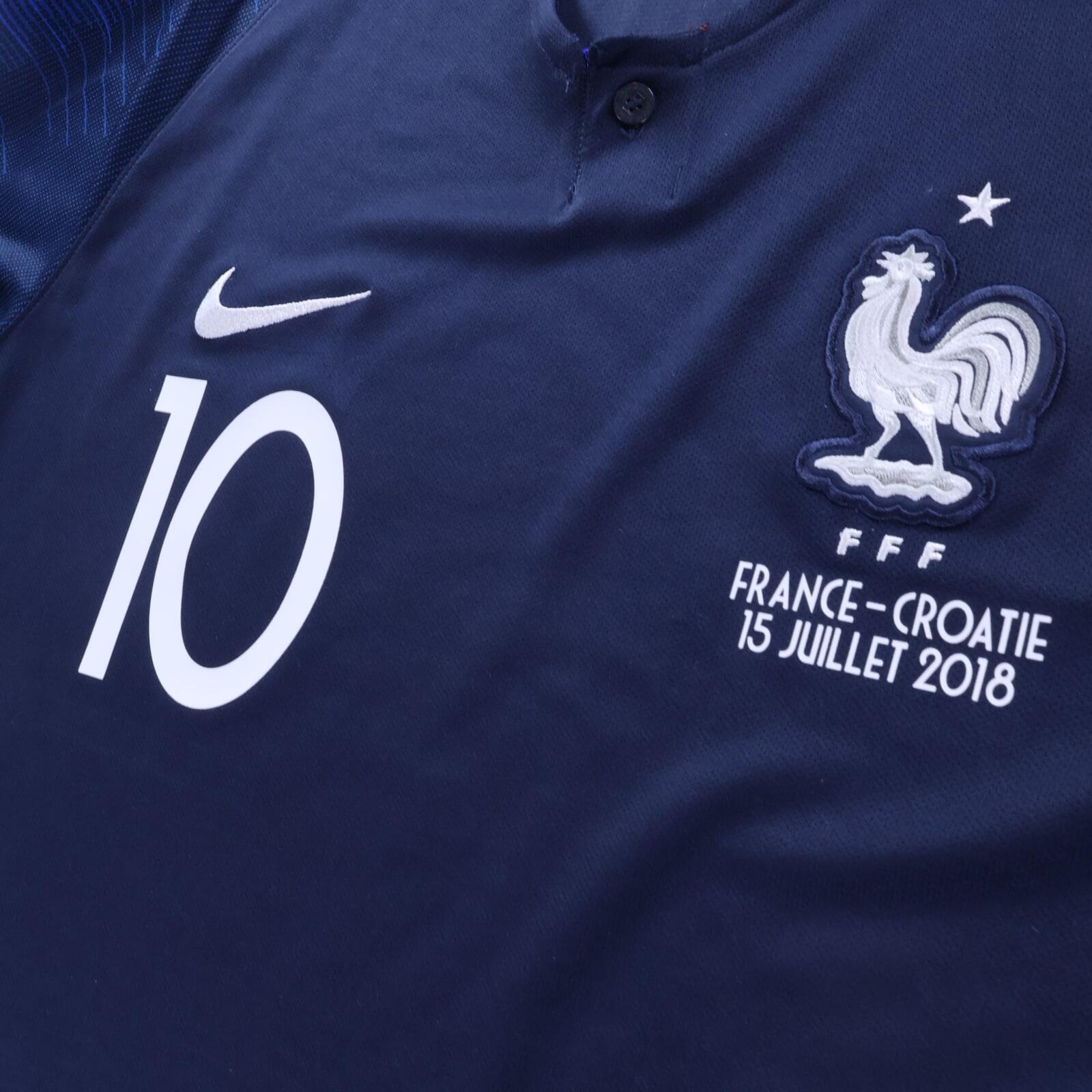 *MINT* France Mbappé #10 2018/19 Home Shirt - XL