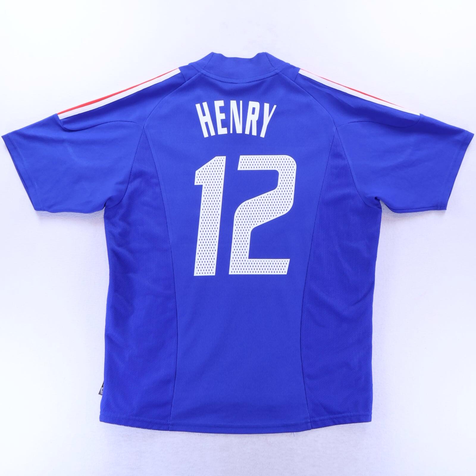 *MINT* France Henry #12 2002/04 Home Shirt - L