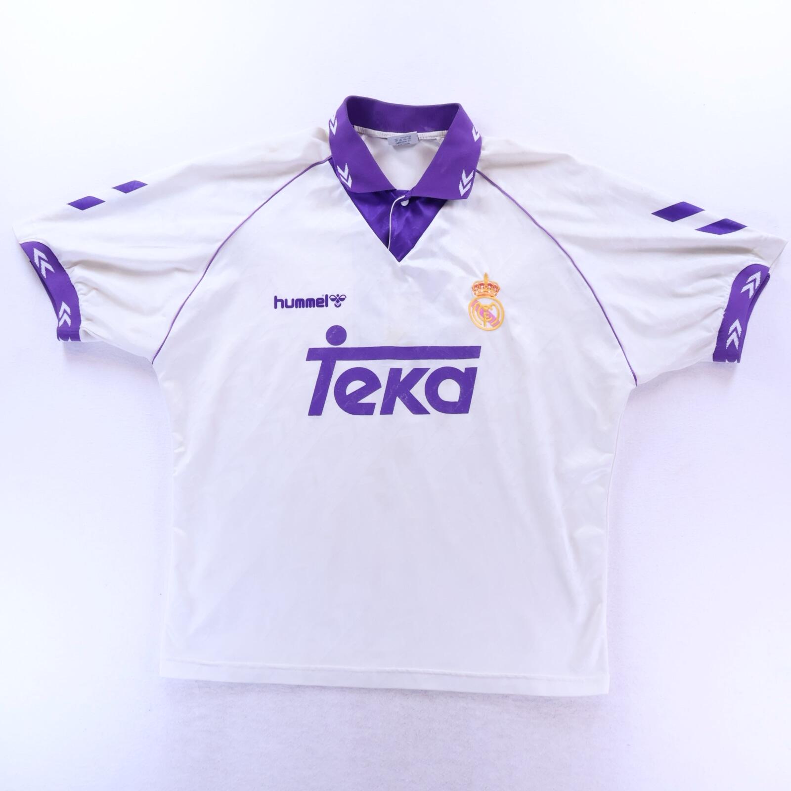 Real Madrid #8 1993/94 Home Shirt - L
