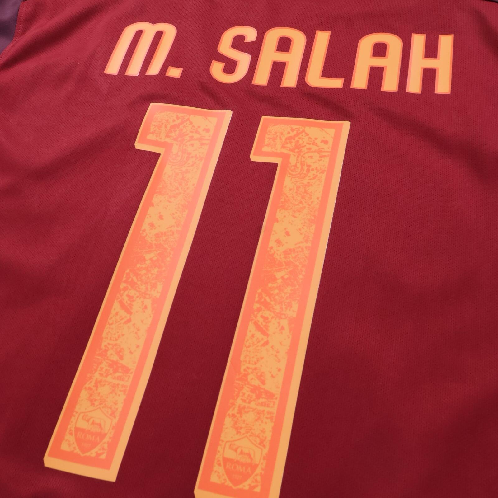 As Roma M. Salah #11 2015/16 Home Shirt - L